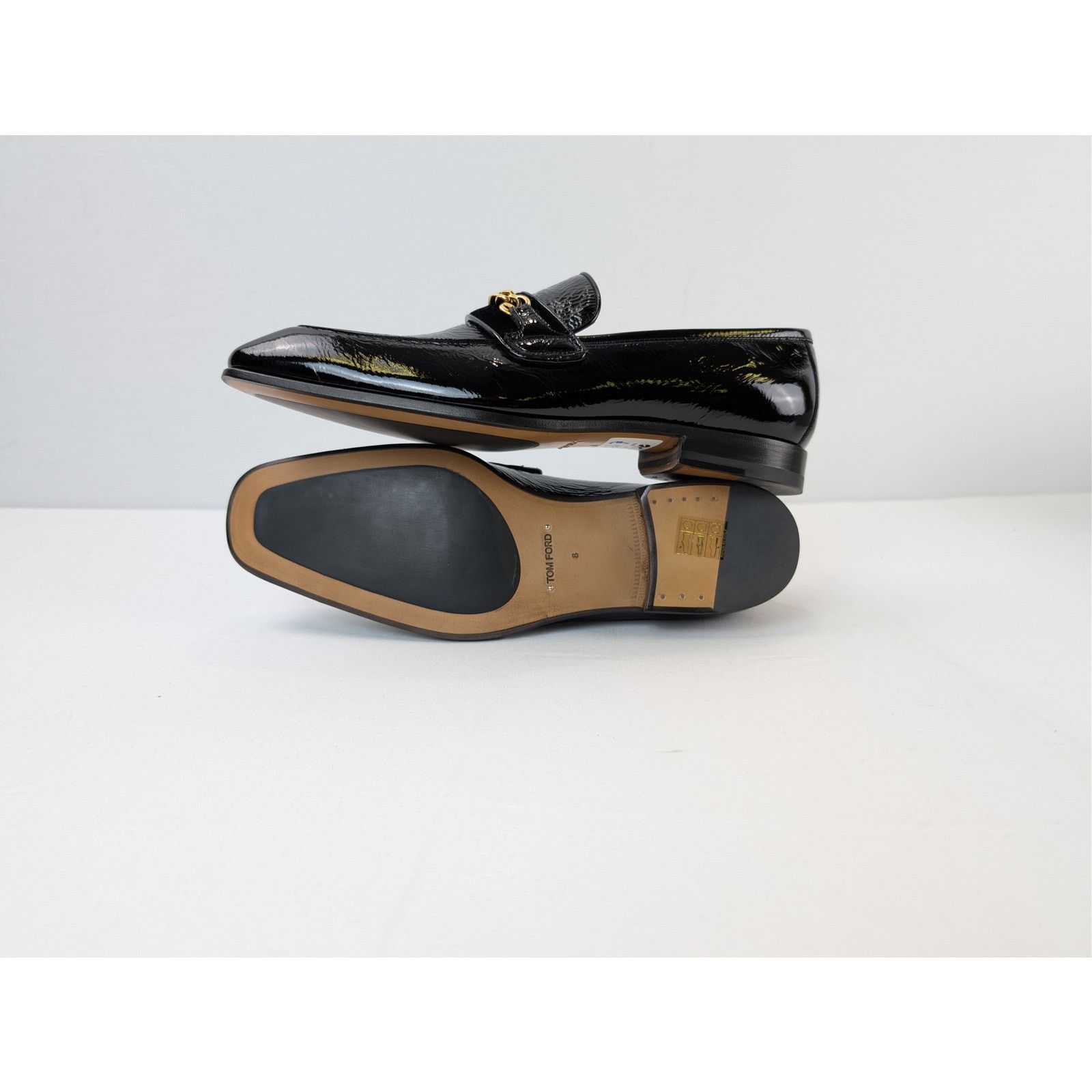 Tom Ford o1rshd1 Men's Formal Loafers Shoe Boots in Black 8 TF Size US 8 / EU 41 - 13 Thumbnail