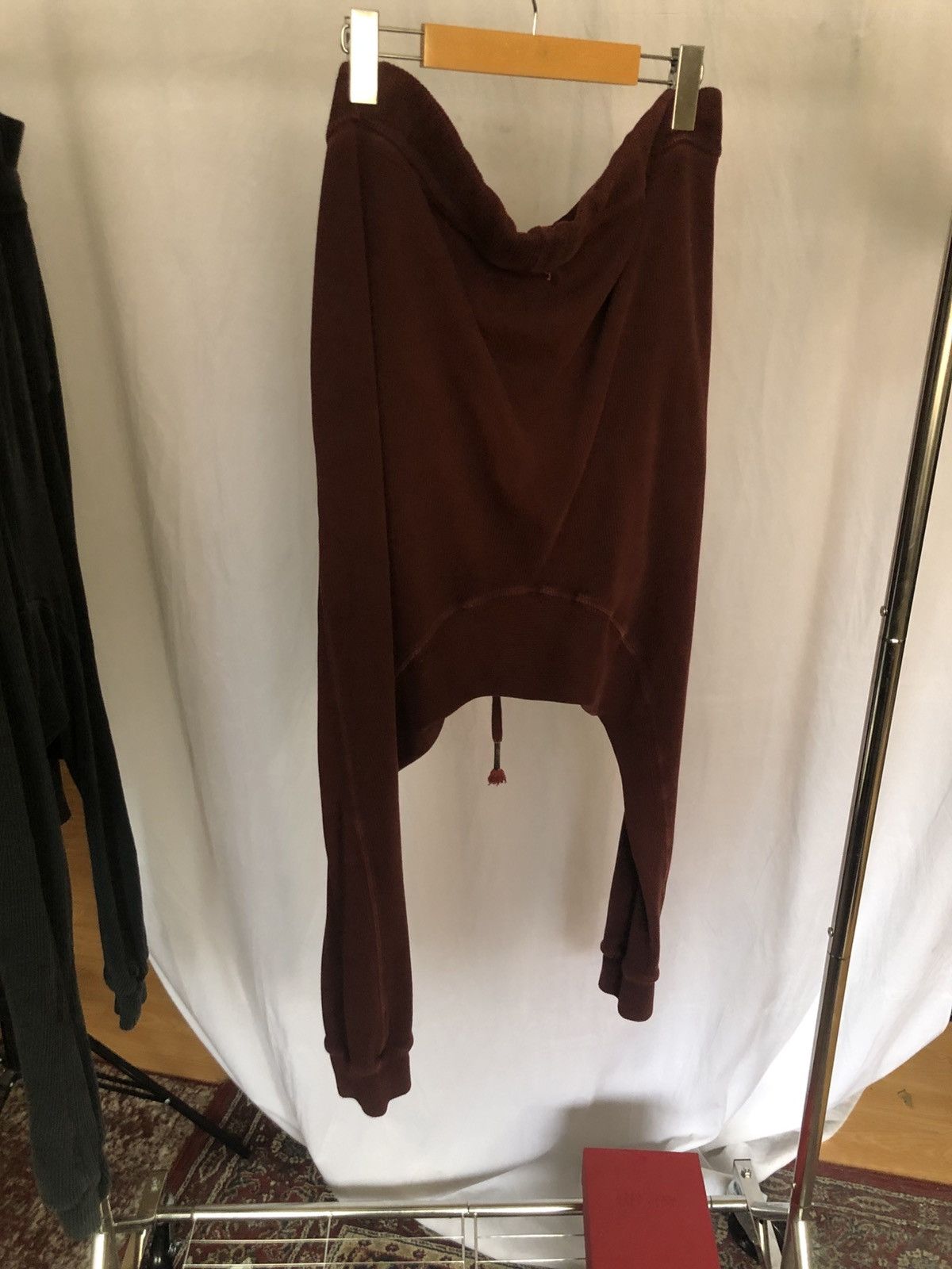 Boris Bidjan Saberi BORIS BIDJAN SABERI “LONG JOHN” Bordeaux Lounge Pants Size US 29 - 3 Thumbnail