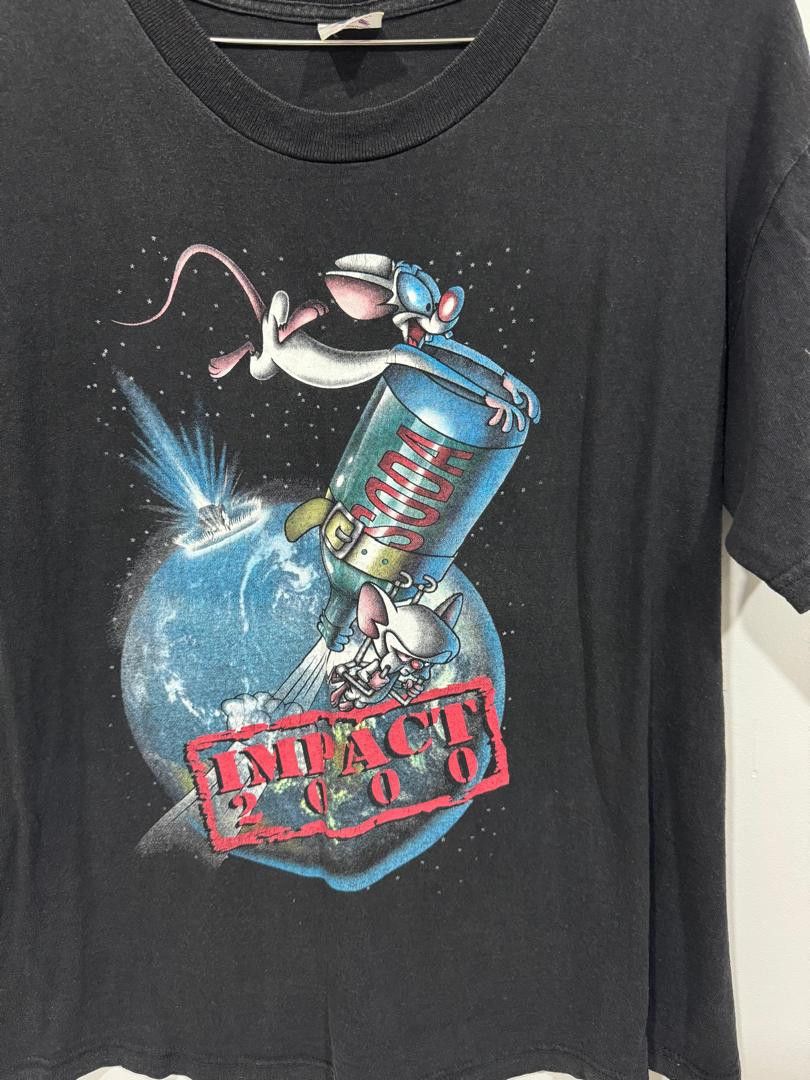 Cartoon Network × Vintage Vintage 90s Pinky and The Brain Tee Size US L / EU 52-54 / 3 - 2 Thumbnail