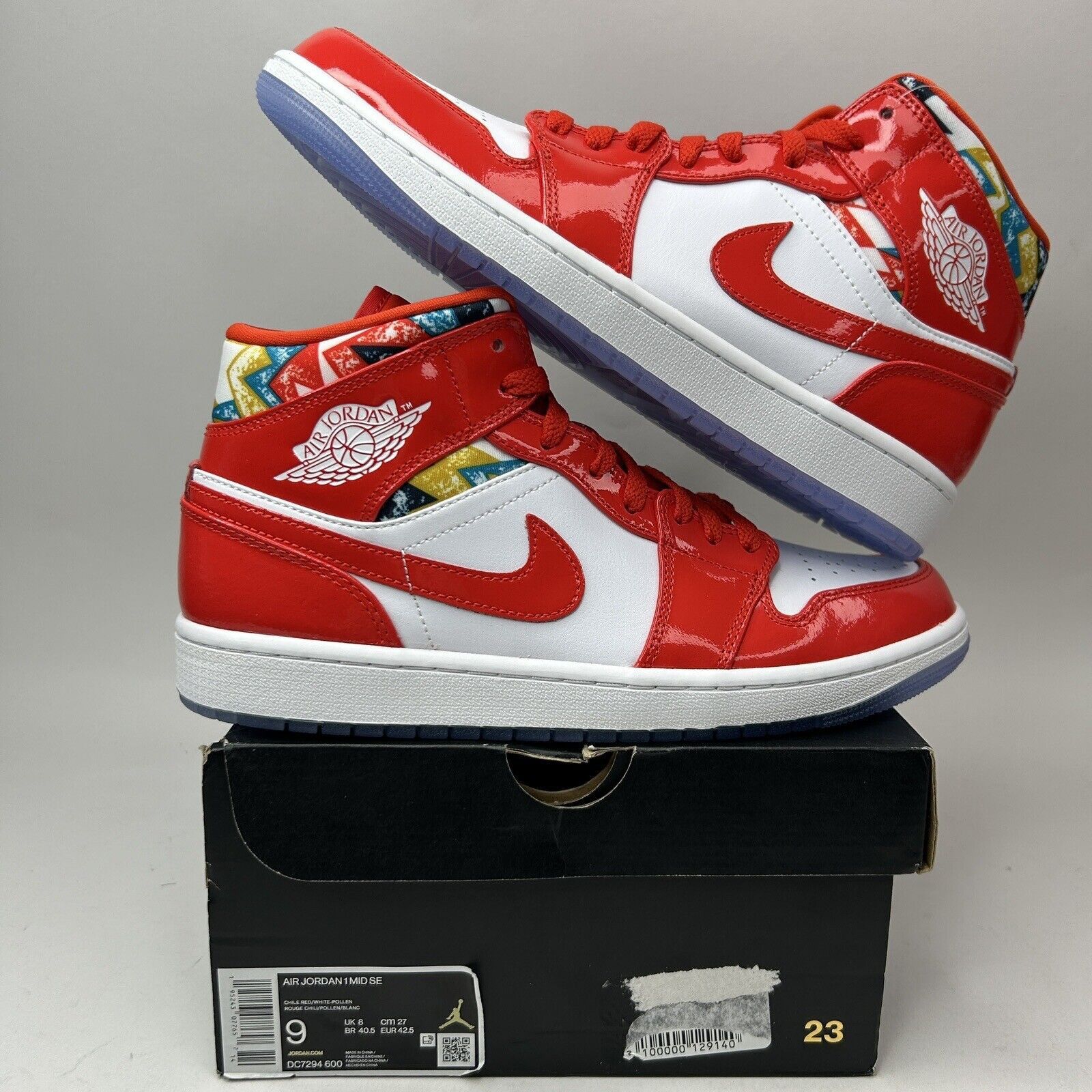 Pollen Jordan Chilli Red Nike Air Jordan Mid Retro SE “Barcelona