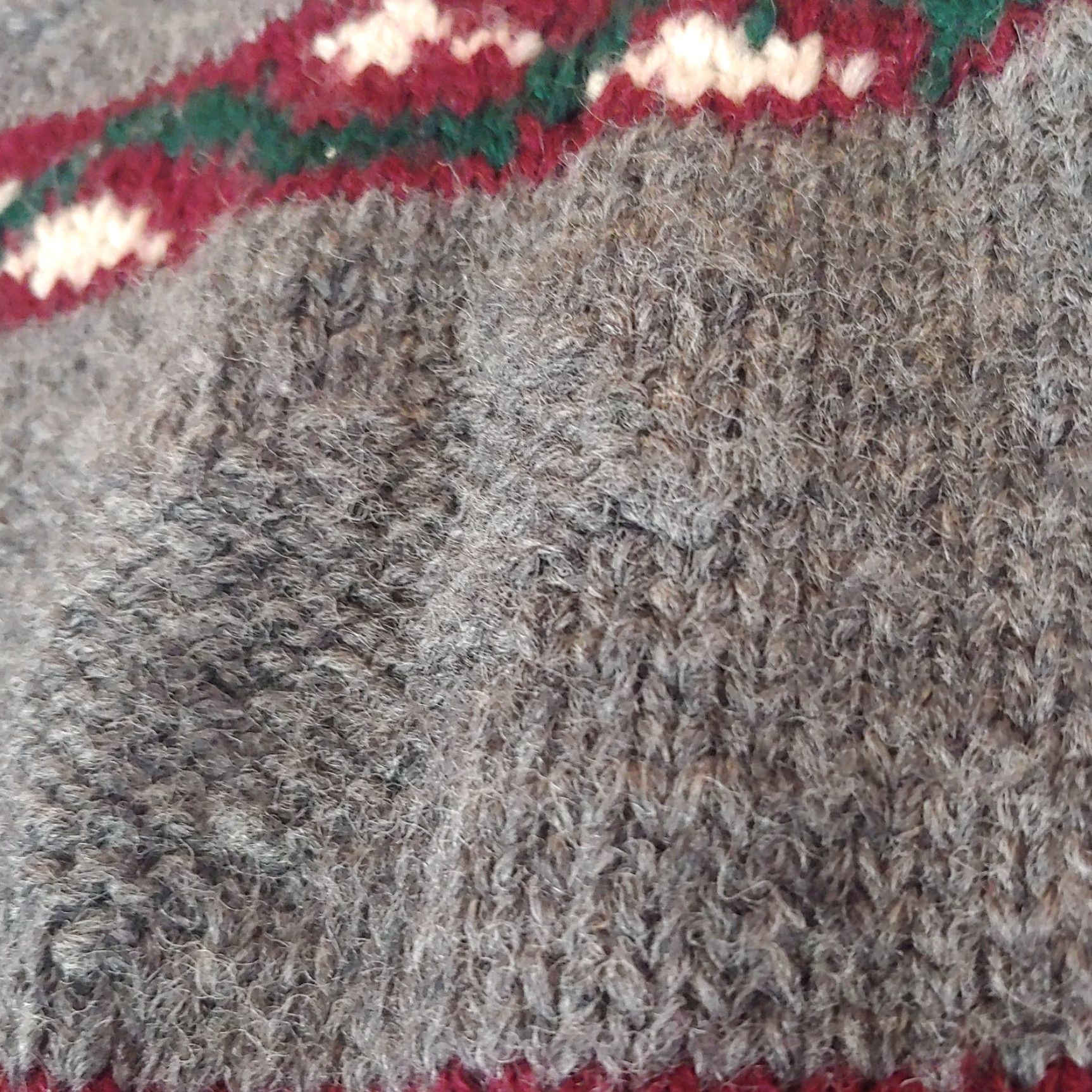 Vintage VINTAGE Skyr Sweater Medium Wool Gray Striped Pullover Crew Neck Long Sleeve Casual Women Ski Winter Gro... Size M / US 6-8 / IT 42-44 - 7 Thumbnail