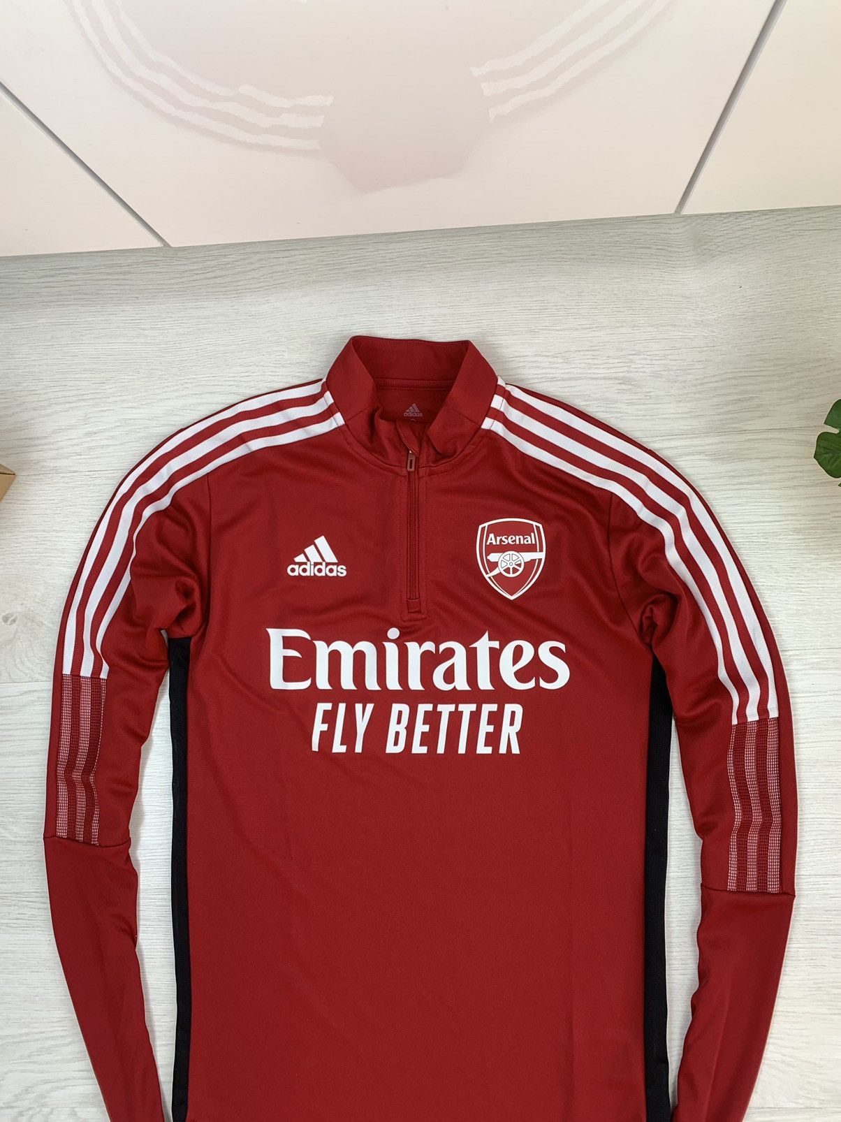 Adidas Adidas FC Arsenal 2021-2022 Half-Zip Training Jacket Size S Size US S / EU 44-46 / 1 - 2 Thumbnail