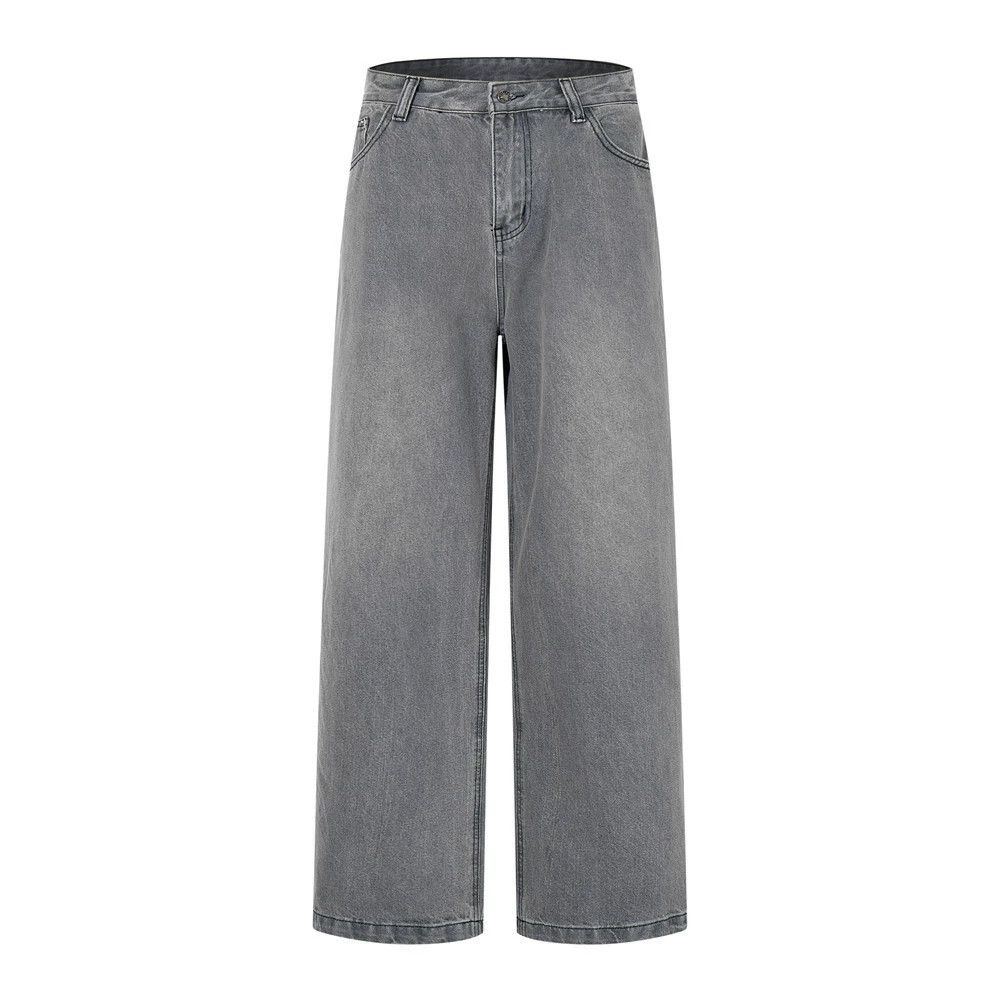 Vintage Punk retro washed distressed casual straight jeans Size US 32 / EU 48 - 1 Thumbnail