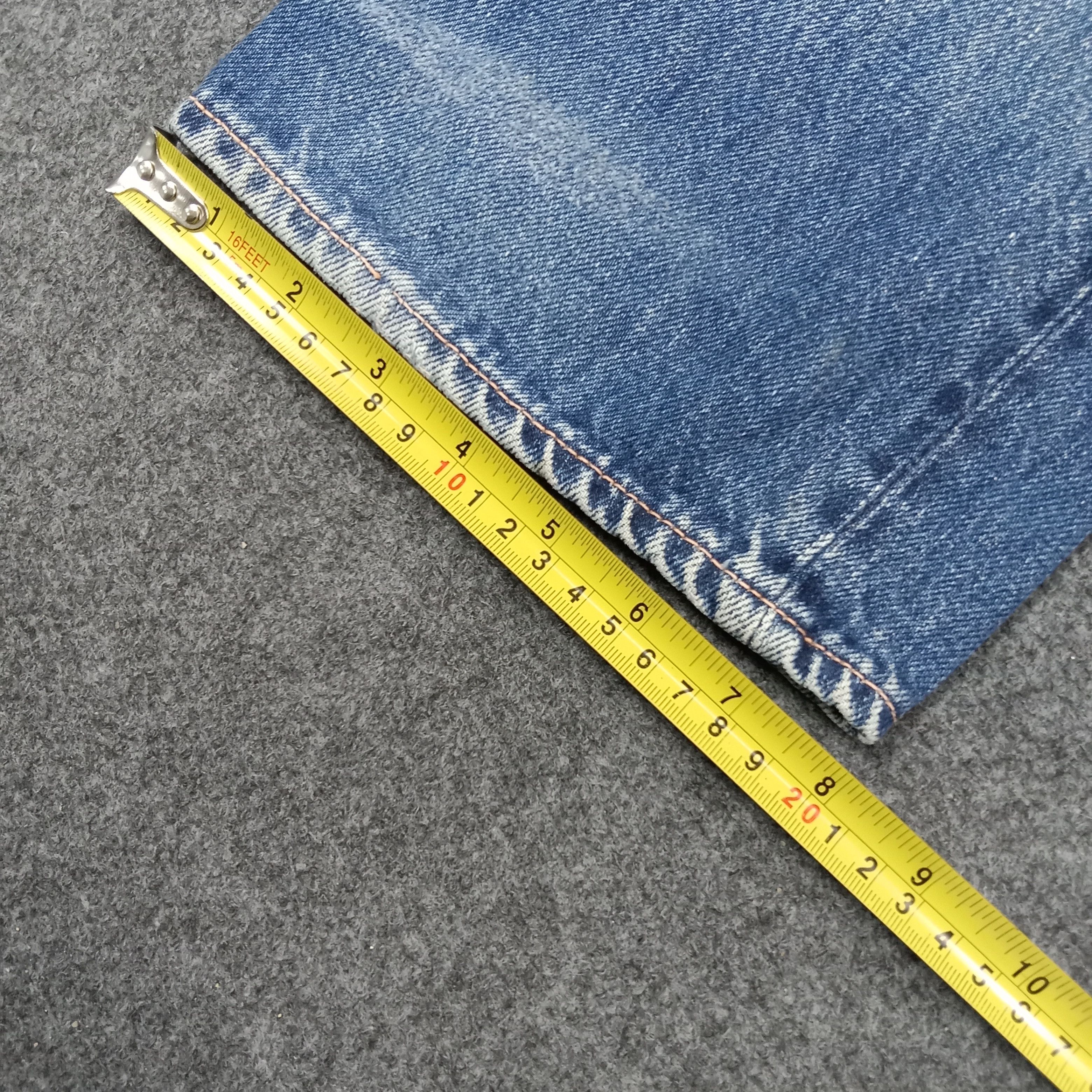 HOLLYWOOD RANCH MARKET H.Ranch.M Distressed Style Selvedge Denim Jeans C244N29 Size US 32 / EU 48 - 13 Thumbnail