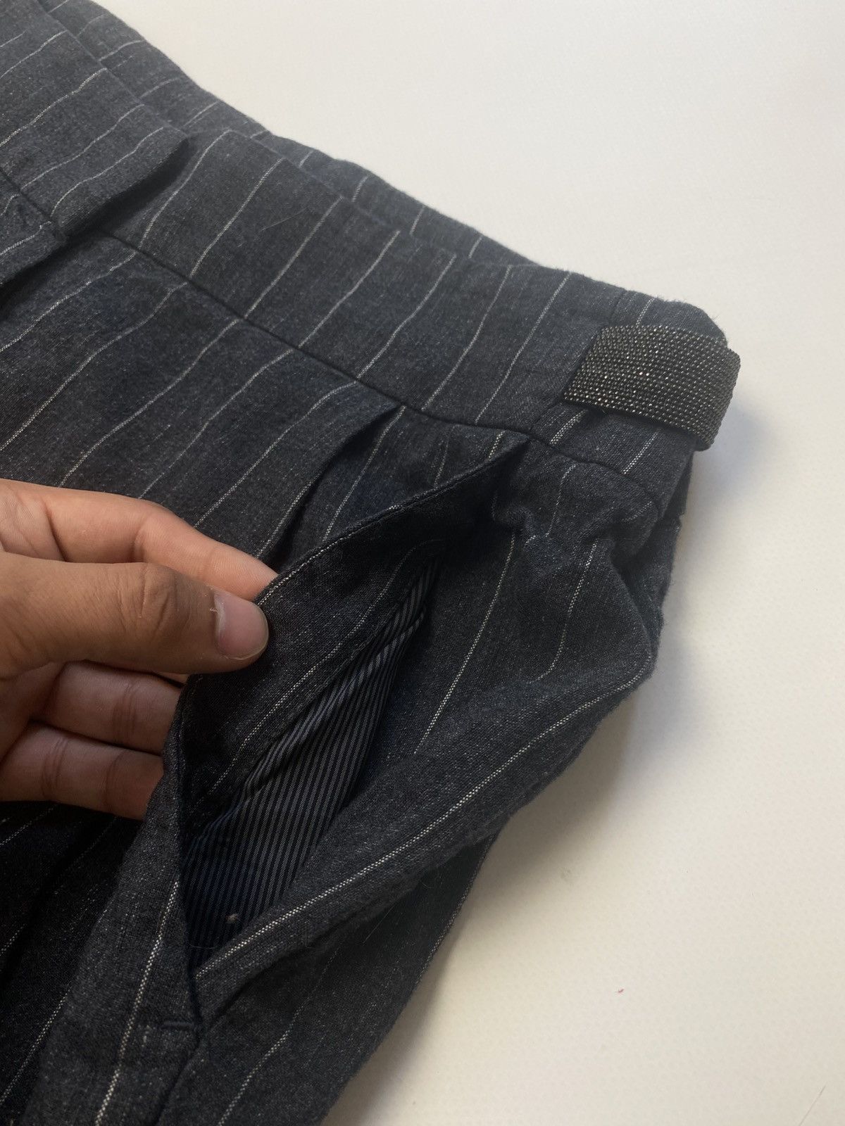 Brunello Cucinelli Brunello Cucinelli Linen/Wool Pants. Size 6 Size 28" / US 6 / IT 42 - 5 Thumbnail