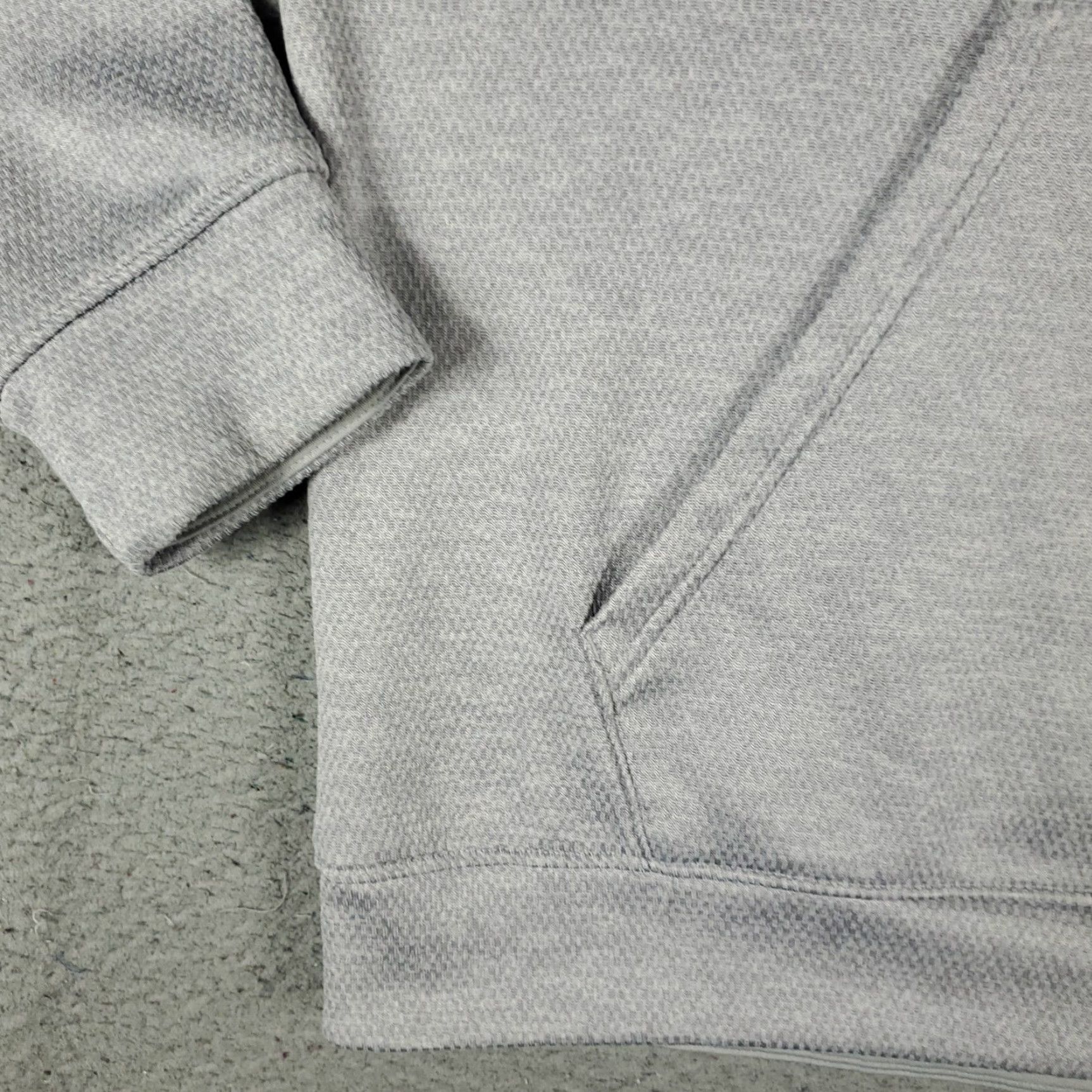Adidas Adidas Hoodie Mens Size XL Gray Pullover Sweatshirt Knit Mock Neck Logo Pockets All Seasons Sports Size US XL / EU 56 / 4 - 4 Thumbnail