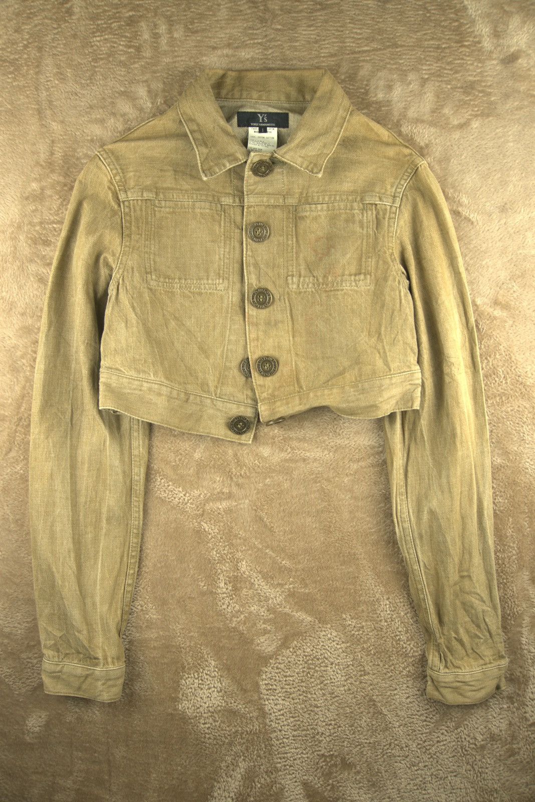 Yohji Yamamoto Yohji Yamamoto Cropped Jacket Long Sleeves Y's In Love Rare Size XS / US 0-2 / IT 36-38 - 2 Thumbnail