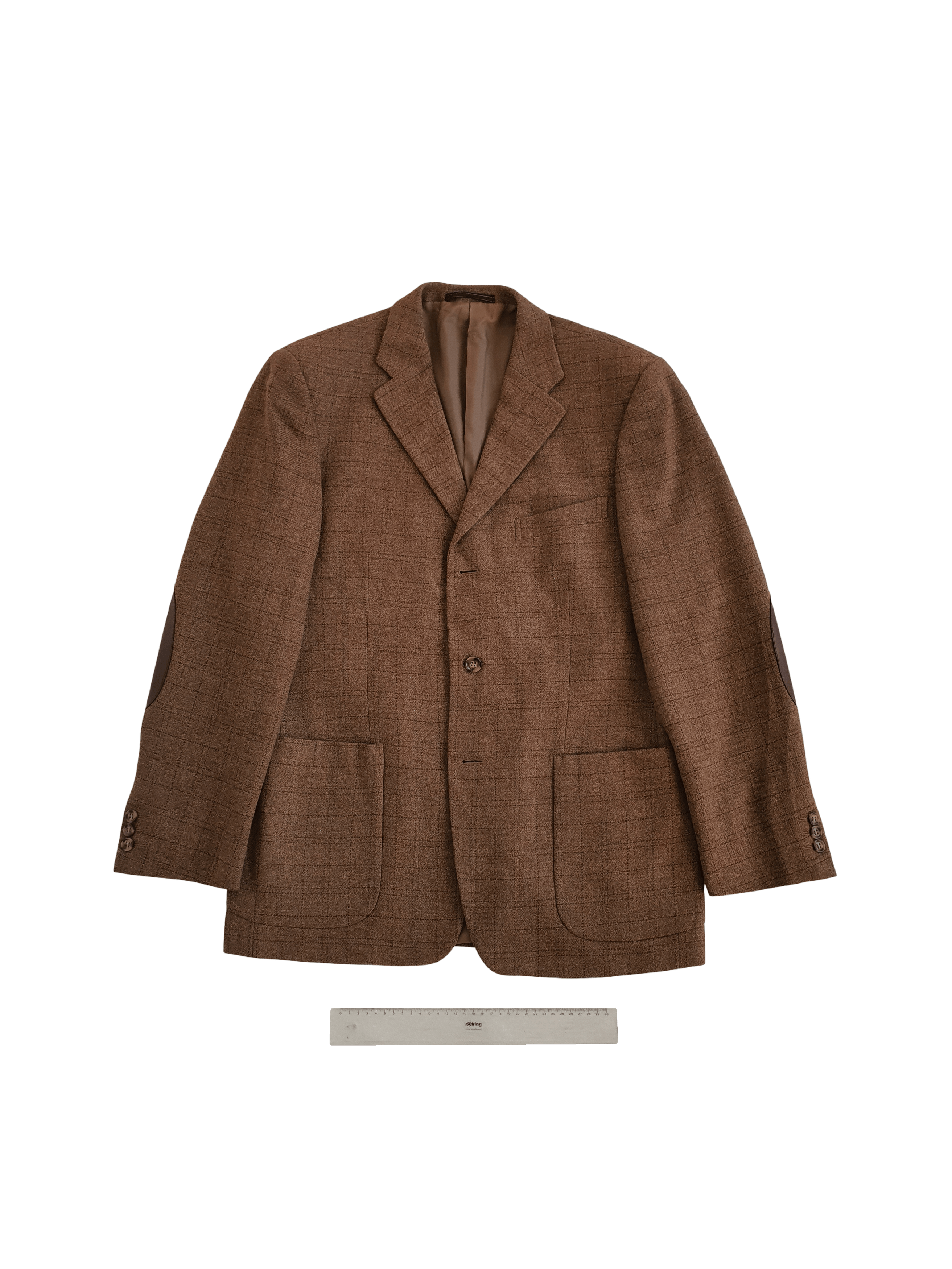 Ermenegildo Zegna SOFT Vintage Sports Coat Suit Jacket w Elbow Patches - EU 50 Size 40R - 1 Thumbnail