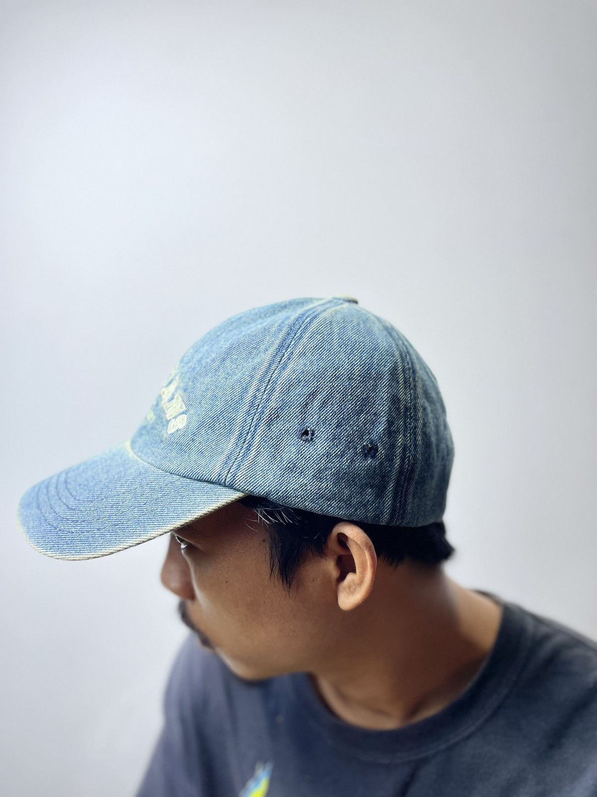Polo Ralph Lauren Rare🔥Vintage Polo Jeans Polo Ralph Lauren Hat Cap Denim Size ONE SIZE - 2 Thumbnail