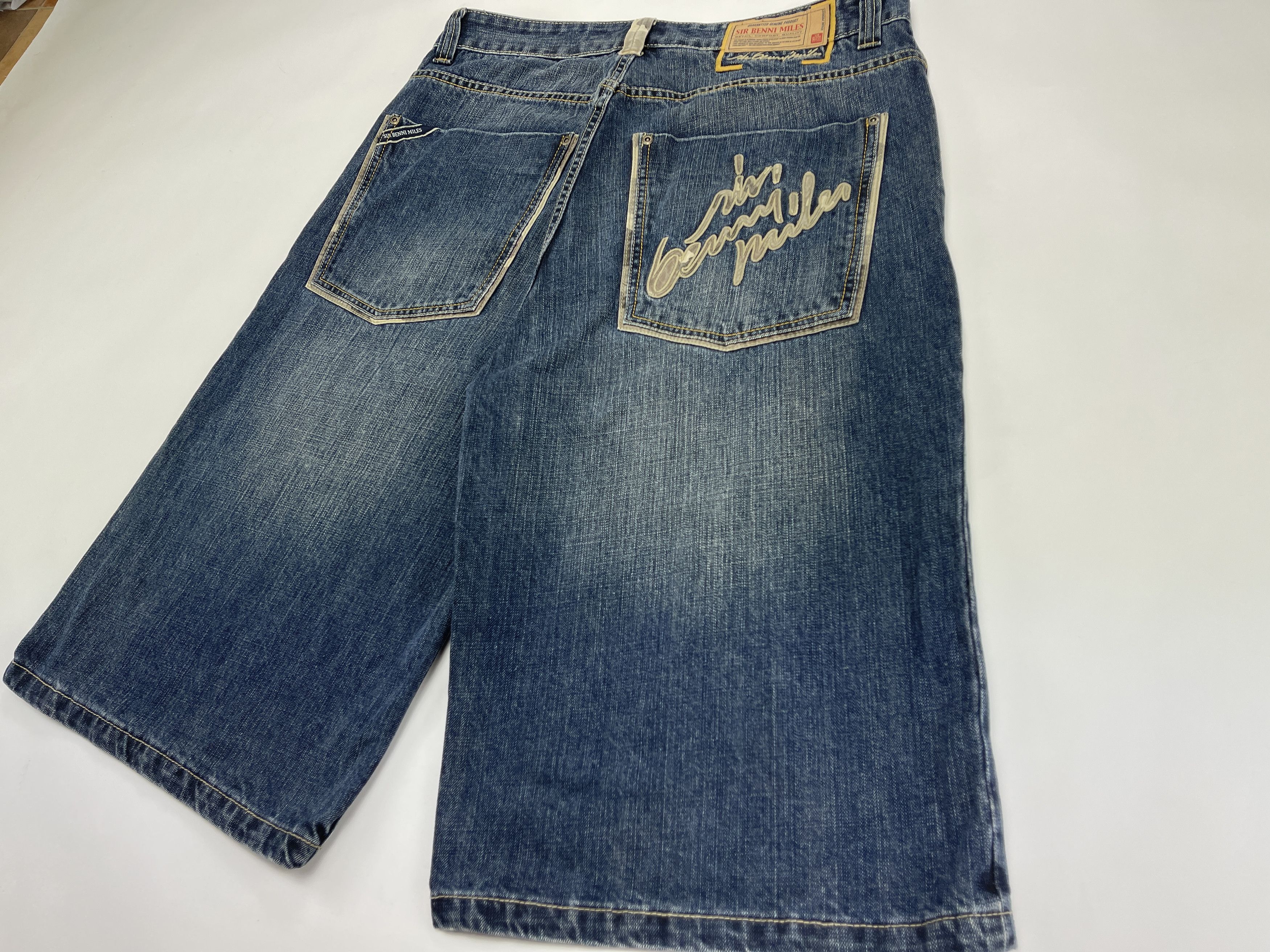 Other Sir Benni Miles jeans shorts, vintage baggy jeans 90s 36 Size US 36 / EU 52 - 3 Thumbnail