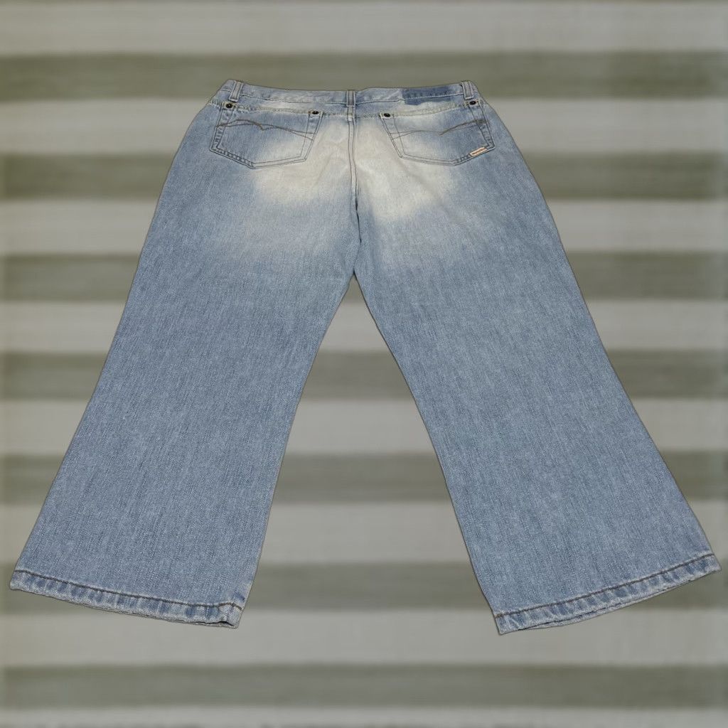 American Eagle Outfitters VINTAGE American Eagle Denim Cropped Capris Jeans Women 8 31x21 Blue Cotton Blend Mid Rise 90s Pockets Logo Modern Casual Style Womens Size 30" / US 8 / IT 44 - 1 Thumbnail