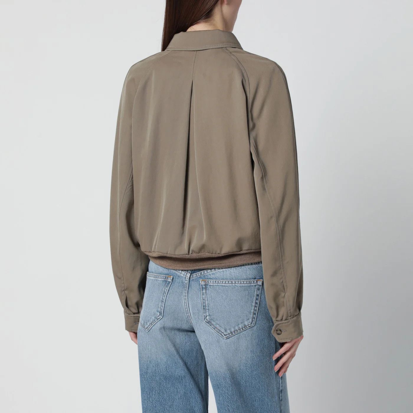 Maison Margiela o1d2blof0426 Wool Zip Up Jacket in Beige Size M / US 6-8 / IT 42-44 - 2 Thumbnail