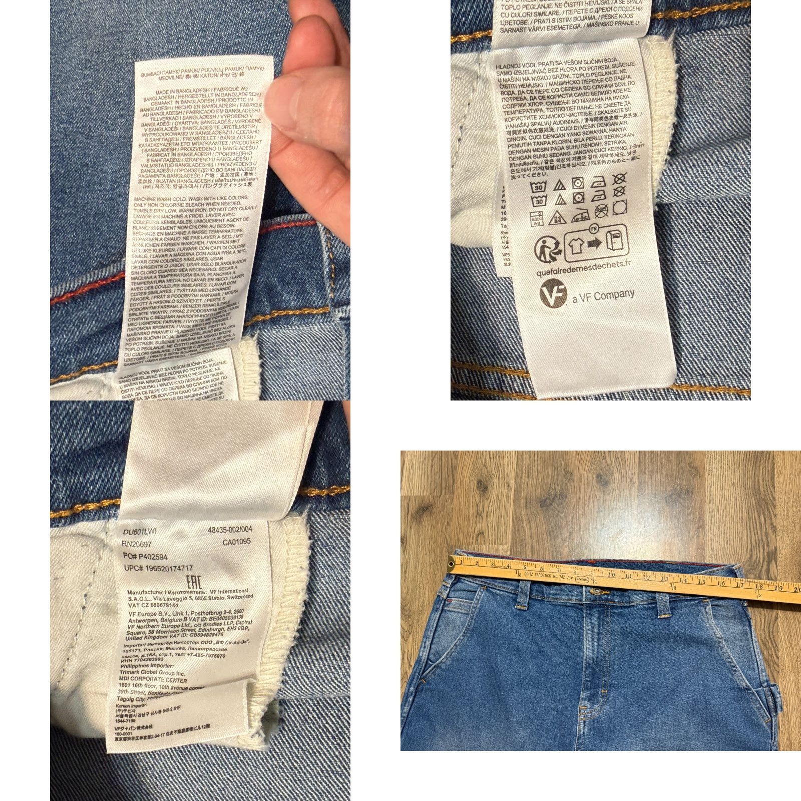 Dickies Dickies Jeans Men 34x30 Blue Denim Straight Leg 5-Pocket Pockets Medium Wash Vintage? No. Size 34x30 Mens Jeans Size US 34 / EU 50 - 8 Thumbnail