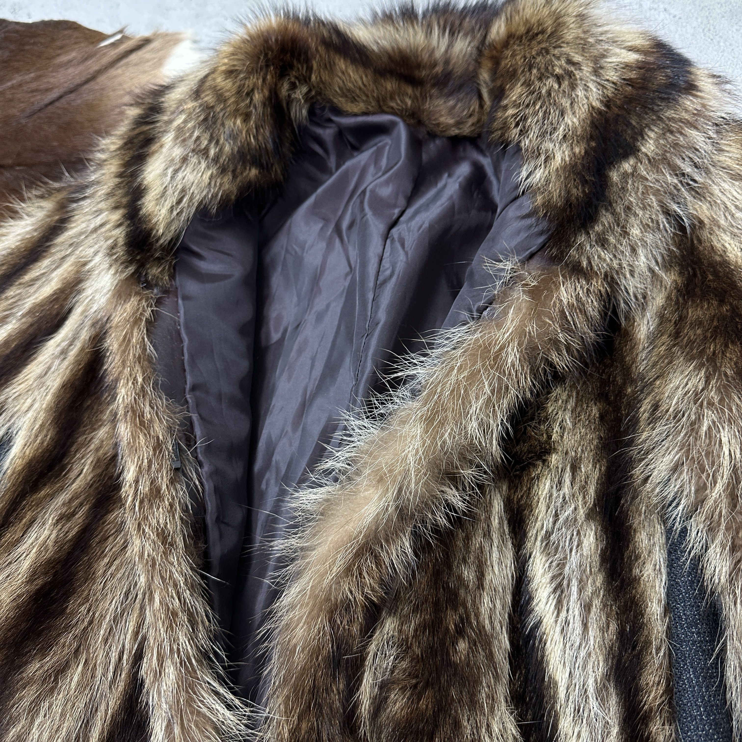 Vintage Vintage Old Money Classy Striped Real Fur 90s Size S / US 4 / IT 40 - 5 Thumbnail