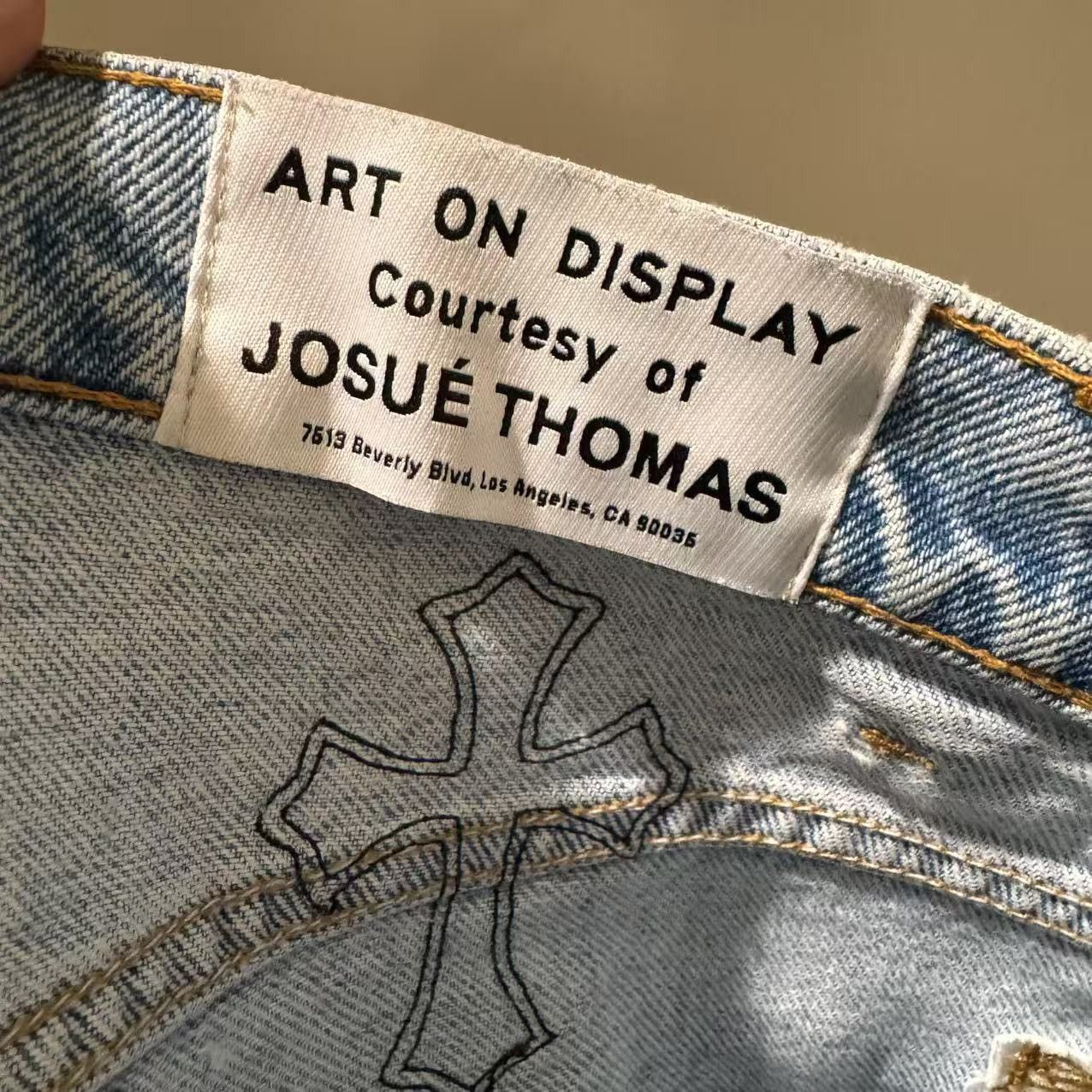 Chrome Hearts × Gallery Dept. Chrome hearts x Gallery dept 1 of 1 custom denim flare sz 34 Size US 34 / EU 50 - 8 Thumbnail