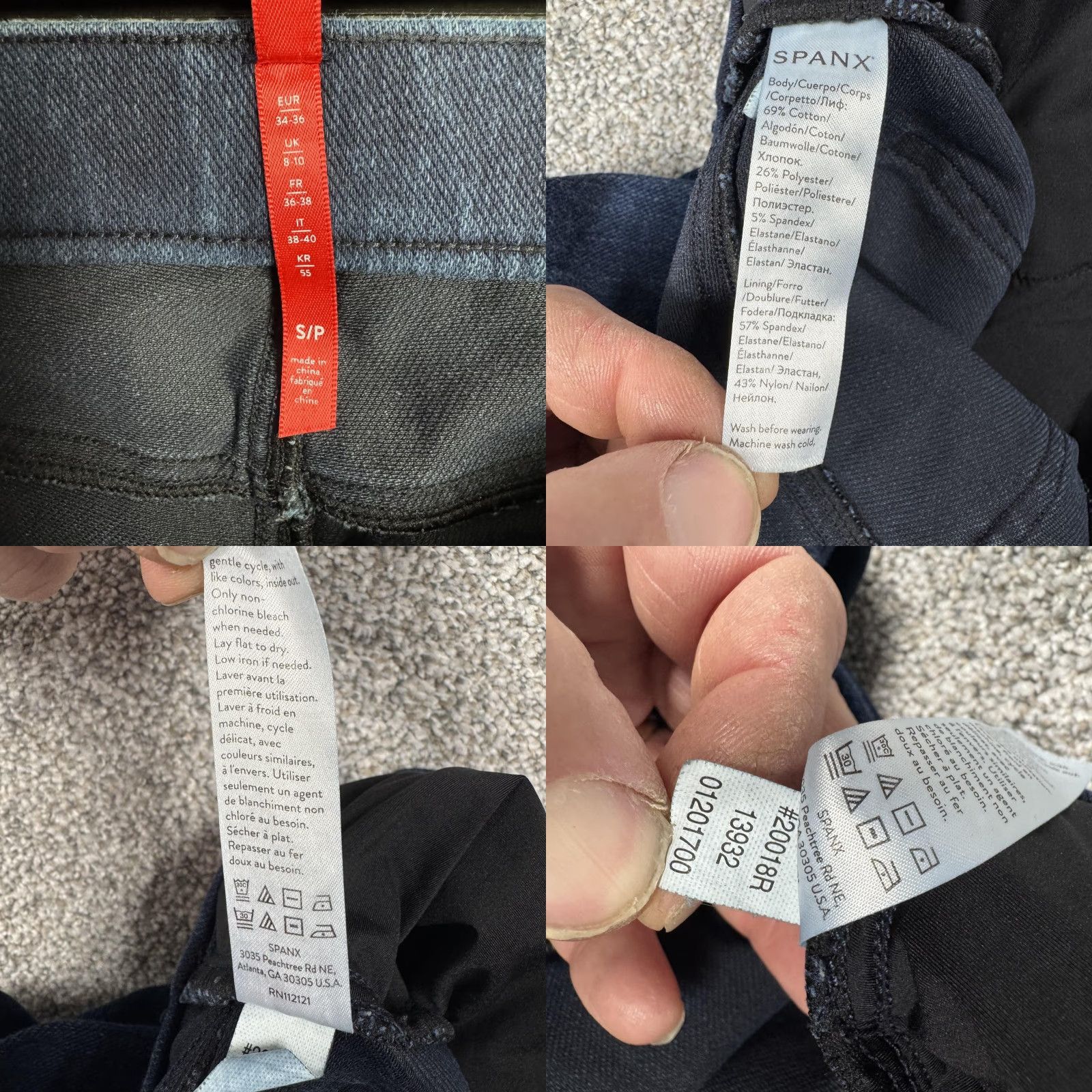 Spanx Spanx Jeans Womens Small Blue Dark Wash Mid Rise Jegging Pull On Shaping Stretch Size 28" / US 6 / IT 42 - 8 Thumbnail