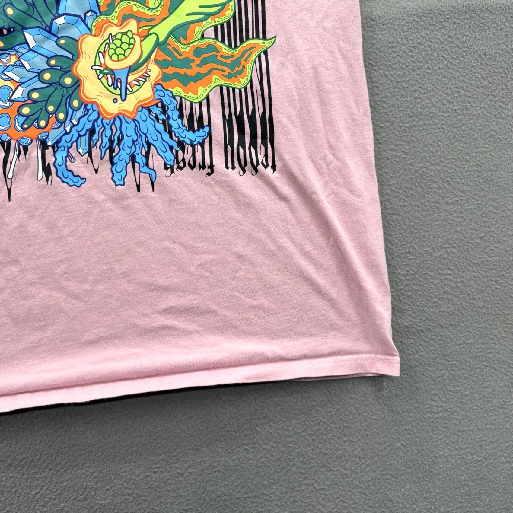 Teddy Fresh Teddy Fresh Rick & Morty Shirt Mens M Pink Long Sleeve Graphic Tee Cartoon Streetwear Size US M / EU 48-50 / 2 - 7 Thumbnail