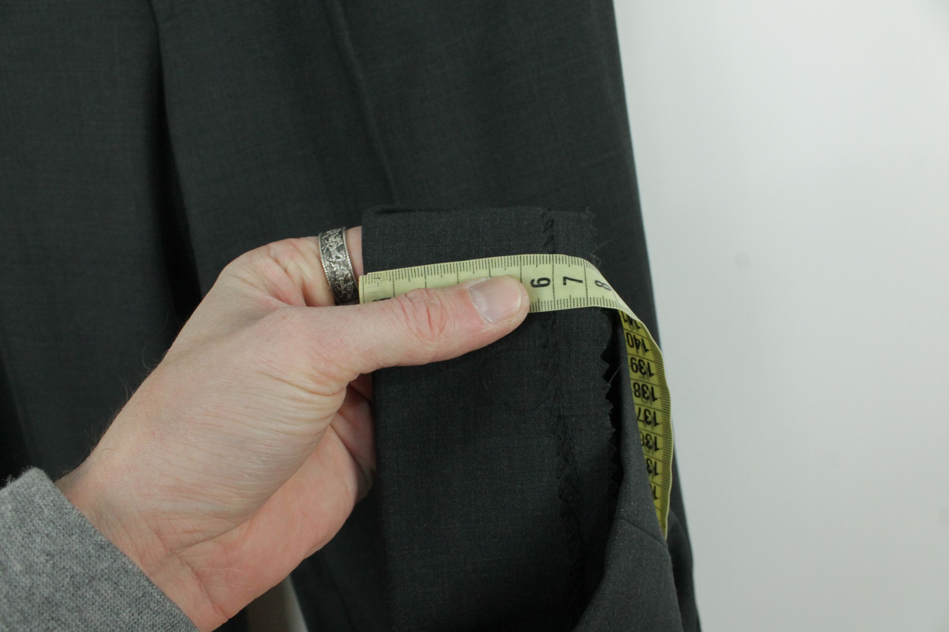 Hugo Boss Vintage Hugo Boss Gray Stretch Wool Formal Suit Men's Size 40L - 13 Thumbnail