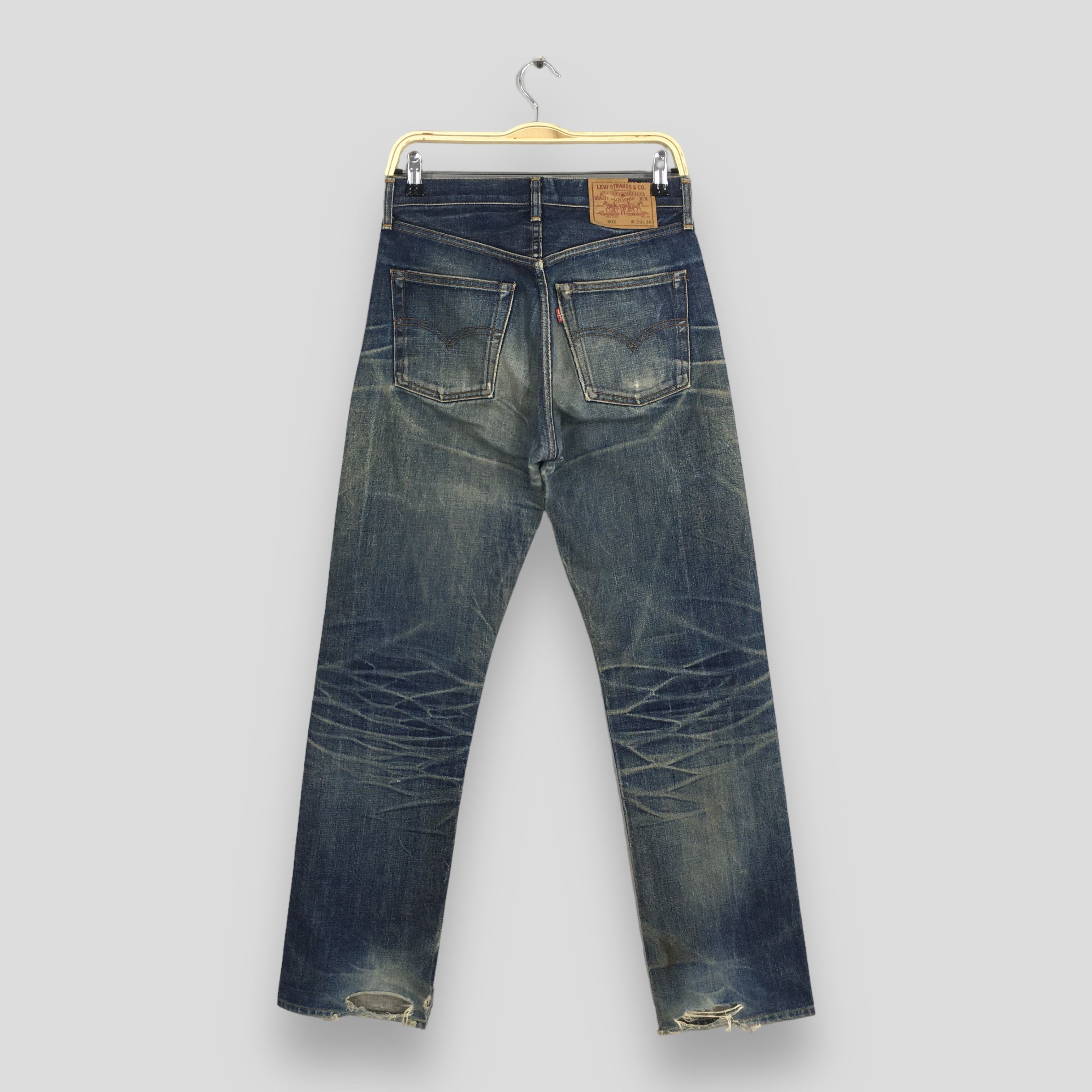Levi's Size 28x31.5 Vintage Levi's 502 Big E LVC Japan Jeans S1425 Size US 28 / EU 44 - 9 Thumbnail