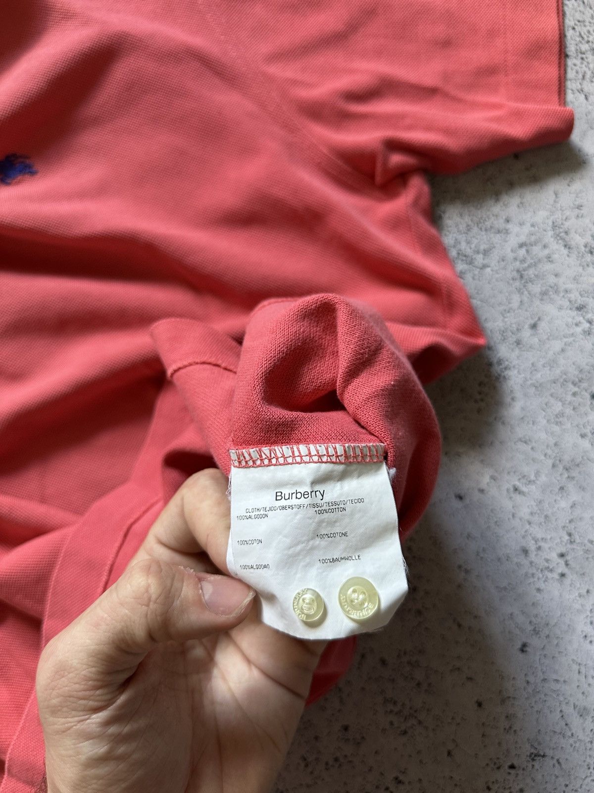 Burberry Vintage 90s Burberry Polo T-shirt Tee Mini Logo Y2K USA Size US S / EU 44-46 / 1 - 6 Thumbnail