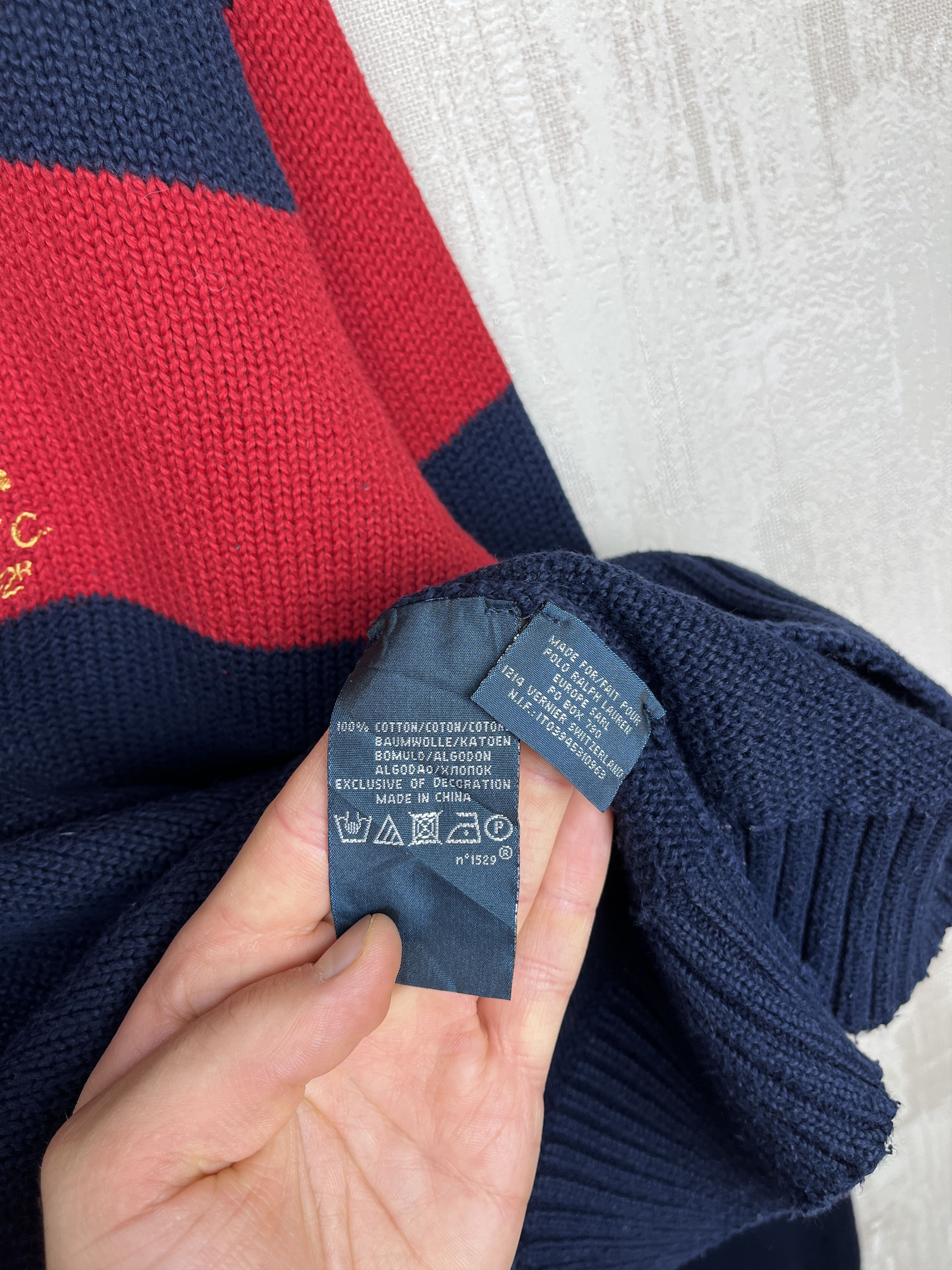 Polo Ralph Lauren Polo Ralph Lauren PRL Club N.Y.C. 1/4 Zip Pullover Sweater Size US XXL / EU 58 / 5 - 13 Thumbnail