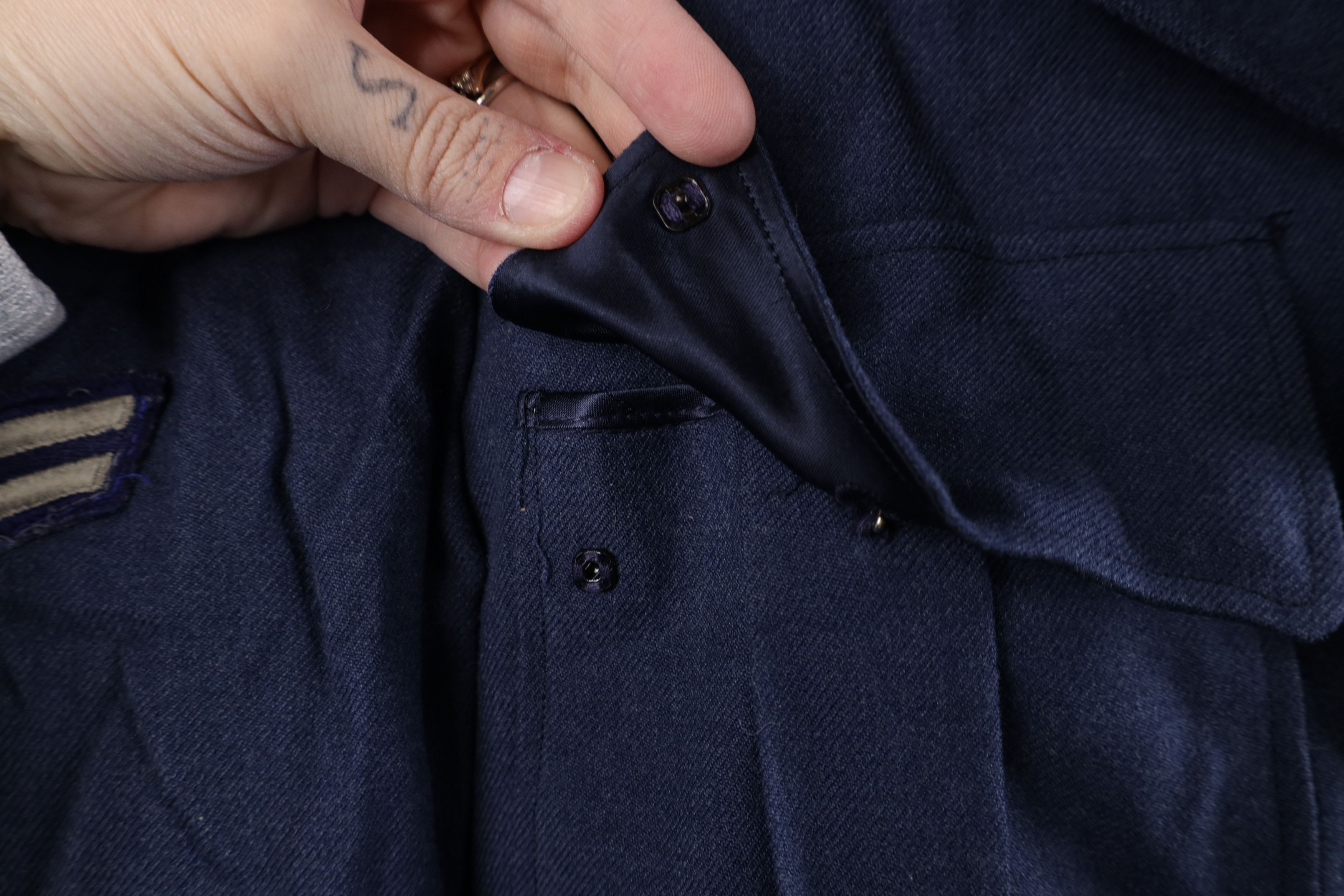 Vintage Vintage 60s Vietnam War Blue 1084 Officer Jacket Coat USA Size US L / EU 52-54 / 3 - 7 Thumbnail