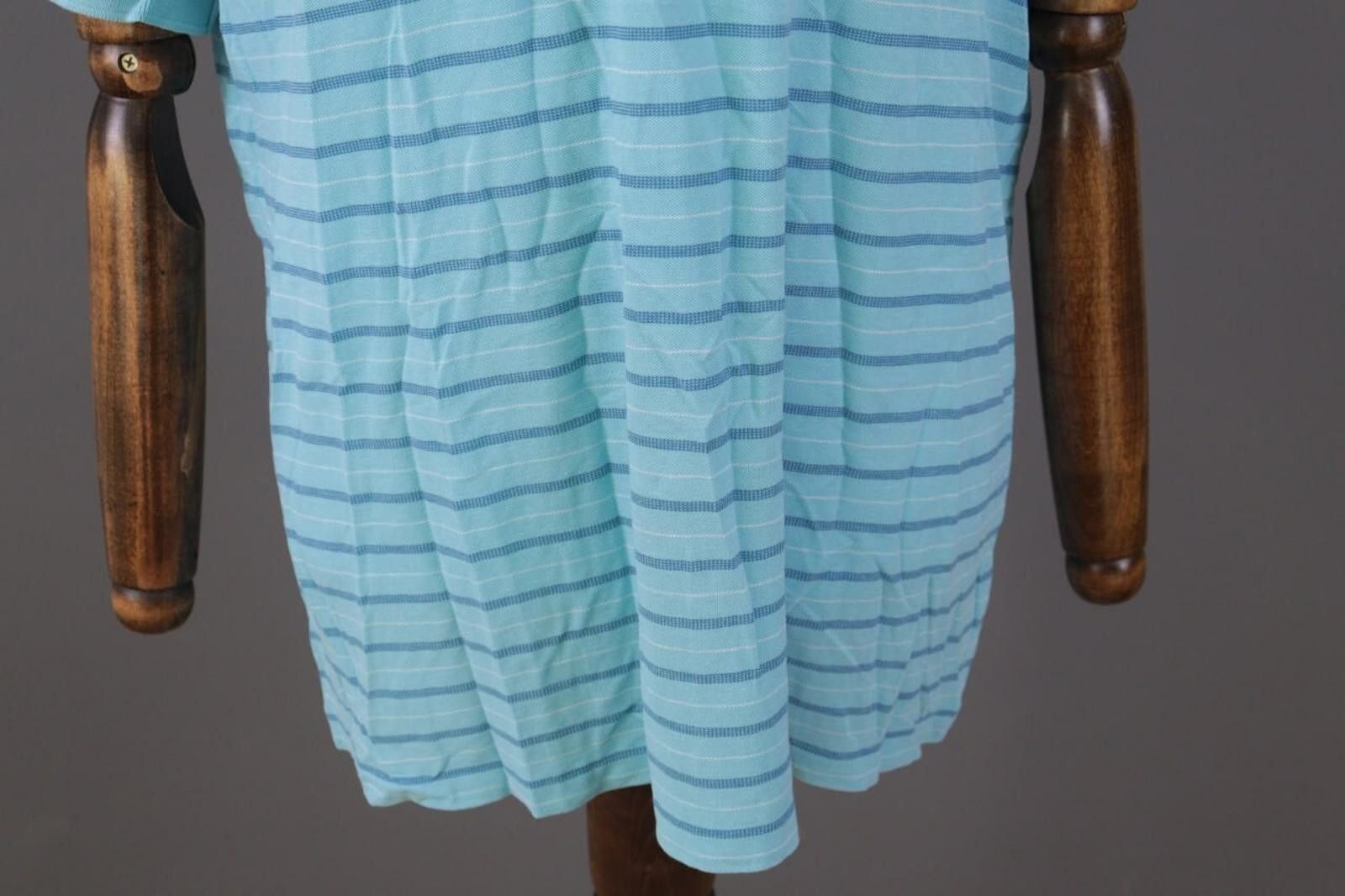 Lacoste Lacoste Blue Striped Short Sleeve Polo Shirt Size 8 / 3XL Size US XXL / EU 58 / 5 - 4 Thumbnail