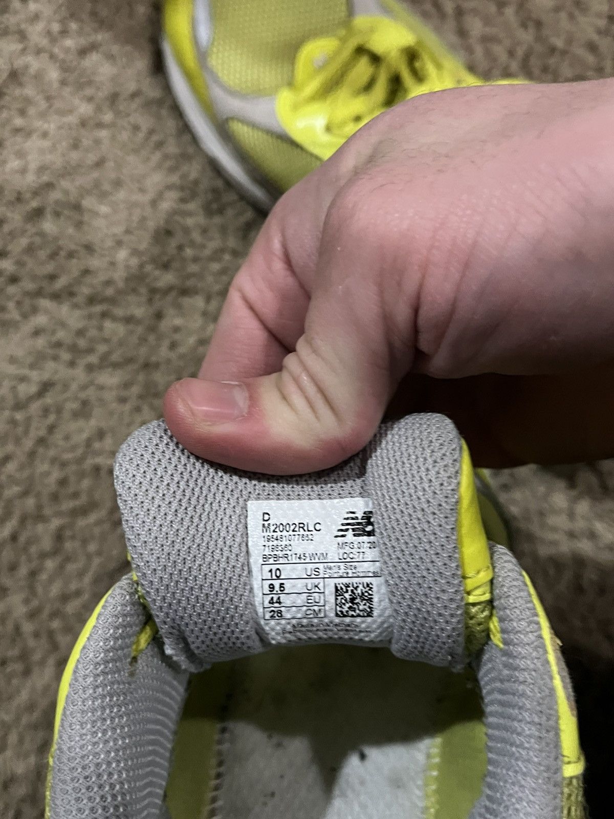 New Balance Yellow New Balance 2002R Size US 10 / EU 43 - 6 Thumbnail