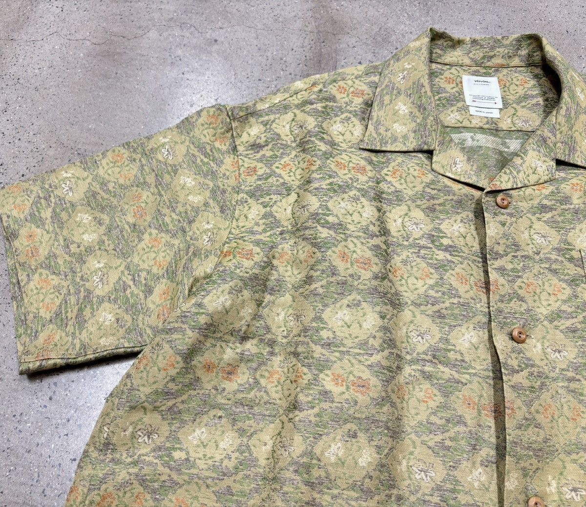 Visvim Visvim 23aw Copa Shirt S/S Jacquard (Silk) ，size 4 Size US XL / EU 56 / 4 - 5 Thumbnail