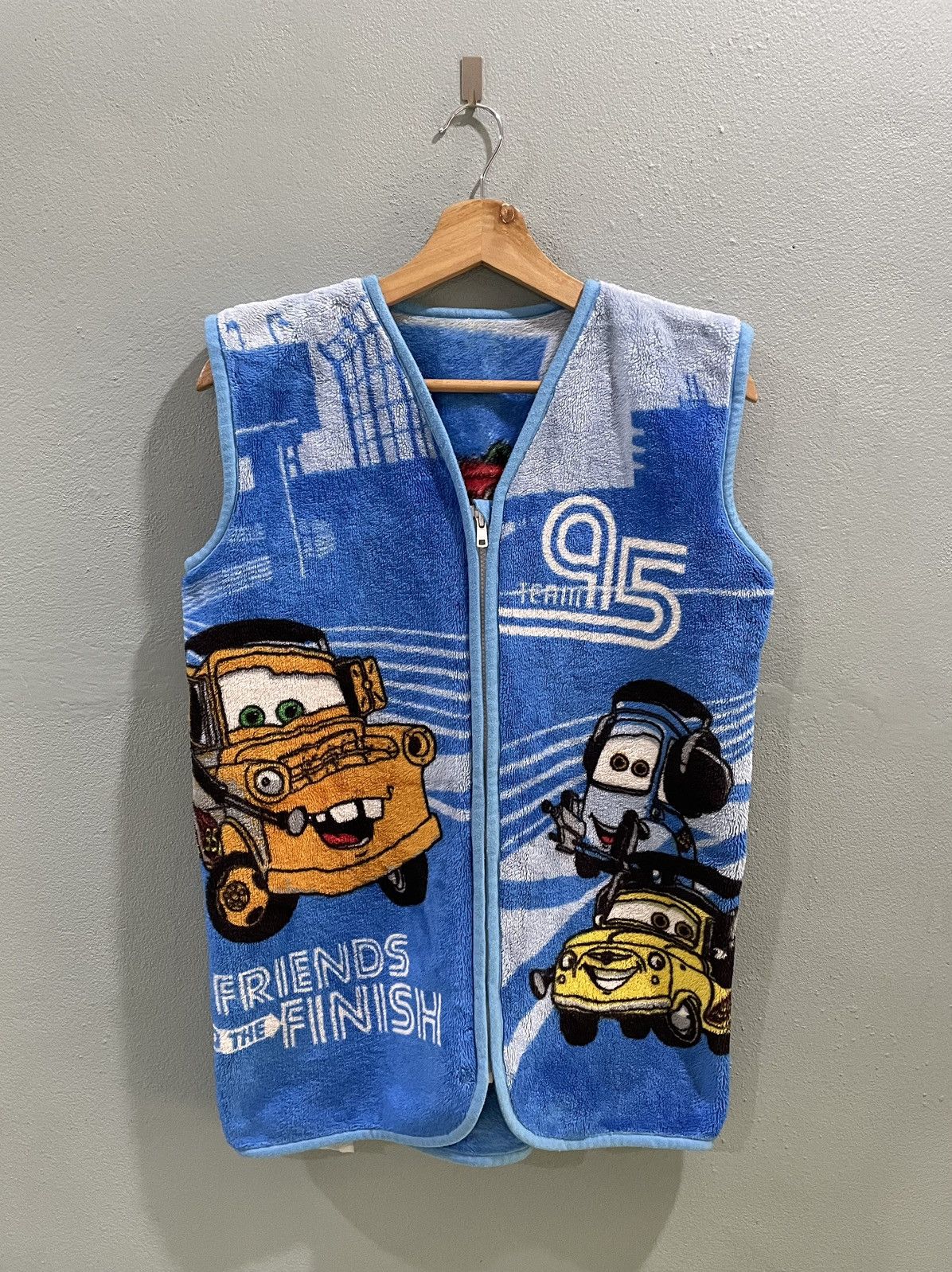 Vintage Vtg Lightning McQueen Cars Fleece Vest Grailed