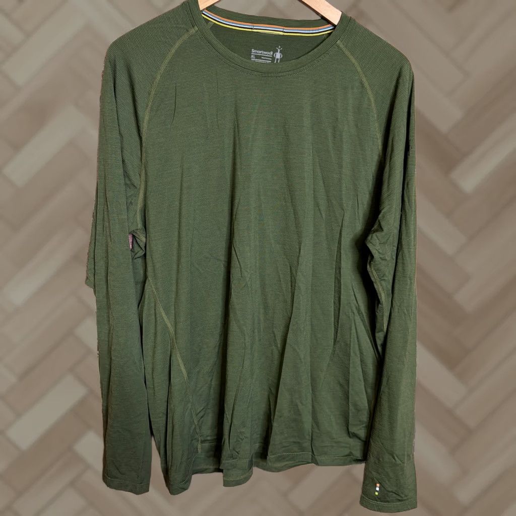 Smartwool Smartwool Shirt Mens XL Green Classic Thermal Merino Wool Base Layer Crew Size US XL / EU 56 / 4 - 1 Thumbnail