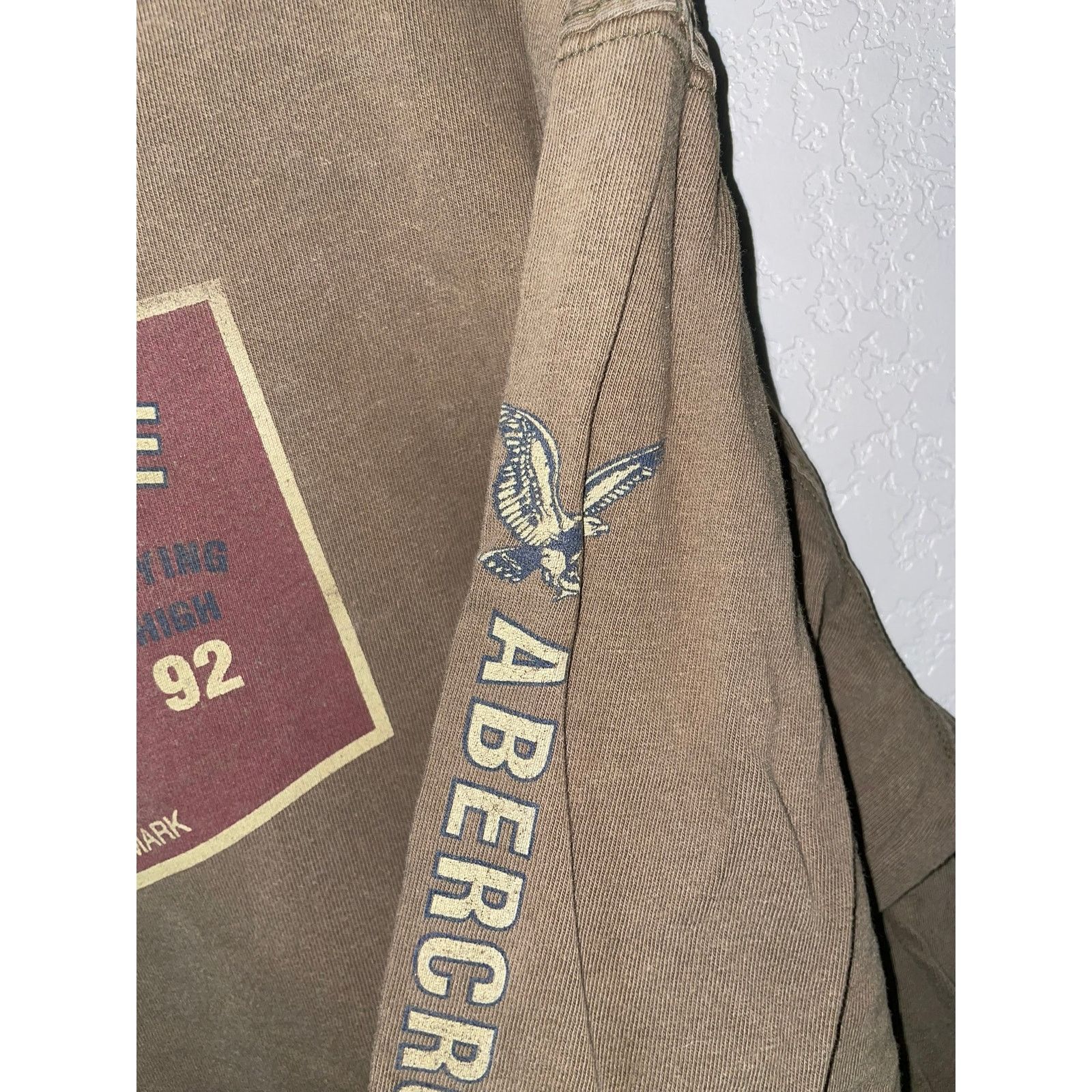 Abercrombie & Fitch Y2K Abercrombie & Fitch Fighting Eagles Shirt Long Sleeve L Size US L / EU 52-54 / 3 - 6 Thumbnail
