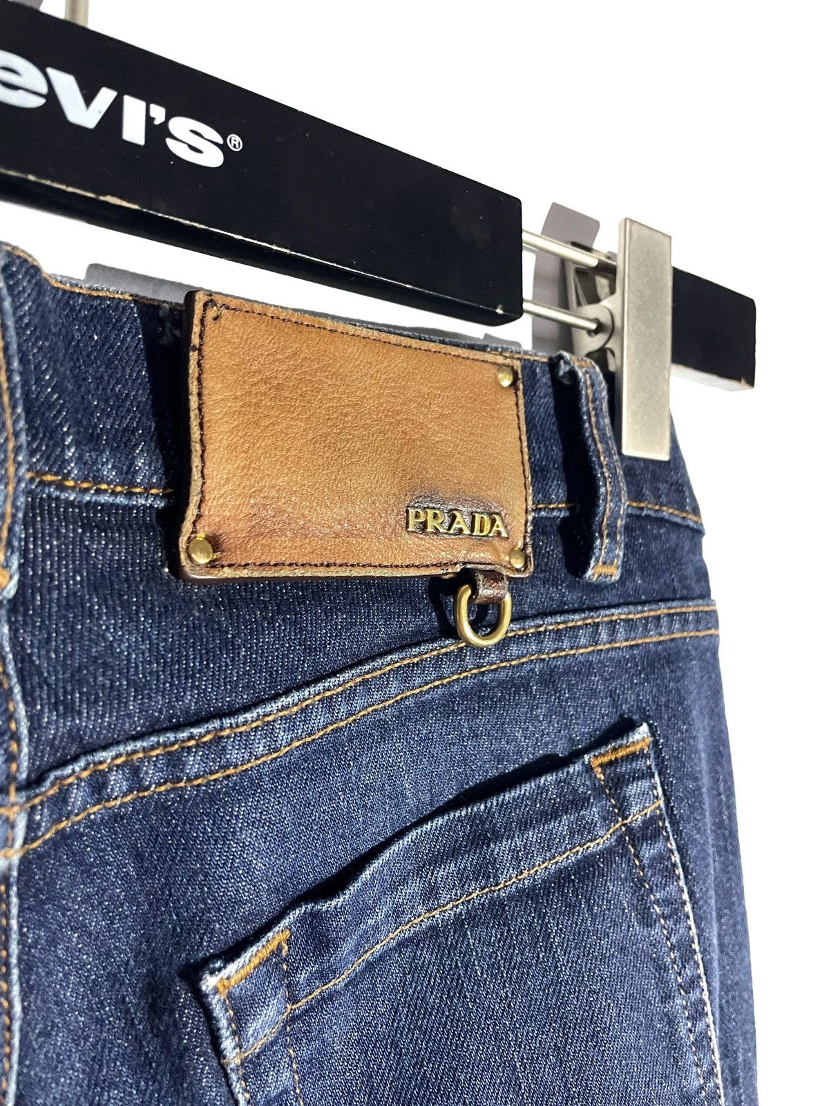 Prada Prada Women Vintage Flare Jeans Low Rise Size 25 Size 26" / US 2 / IT 38 - 9 Thumbnail