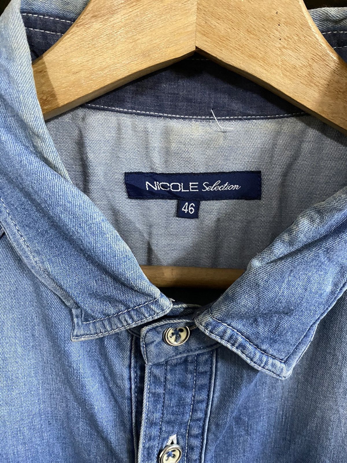 Japanese Brand × Nicole Club Japanese Nicole Selection Indigo Fade Out Distressed Denim Size US S / EU 44-46 / 1 - 6 Thumbnail