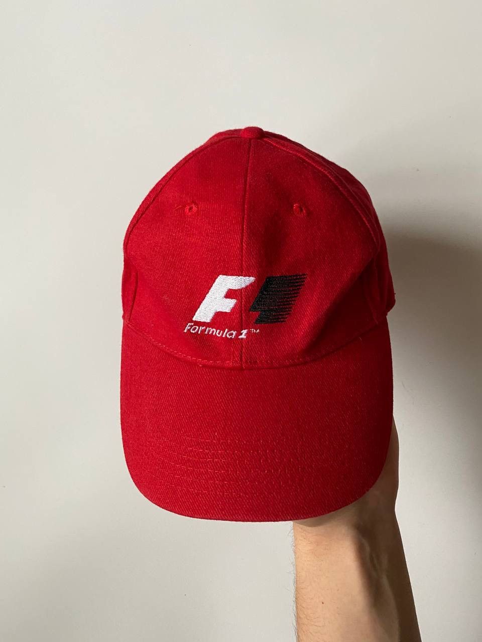 Formula 1 Vintage Formula 1 Red Cap Hat OS Size ONE SIZE - 1 Thumbnail