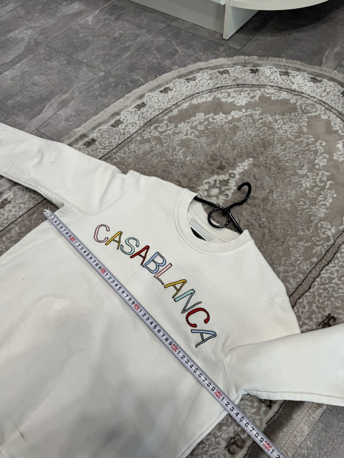 Casablanca Casablanca Distressed sweatshirt size s white men Size US S / EU 44-46 / 1 - 12 Thumbnail