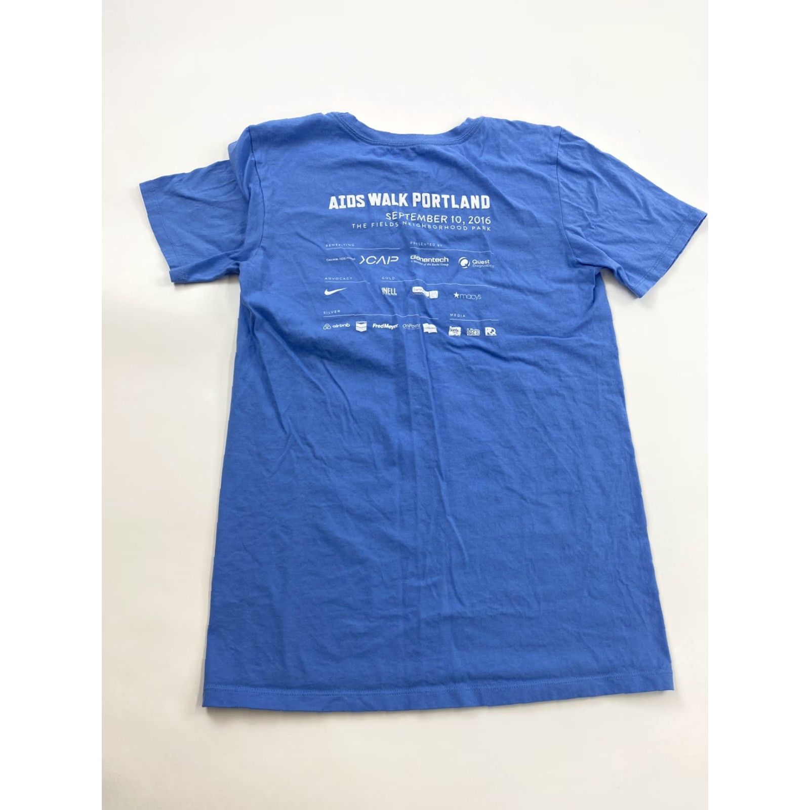 Nike Nike Shirt XS Mens Blue Aids Walk Portland 2016 Size US XS / EU 42 / 0 - 2 Thumbnail