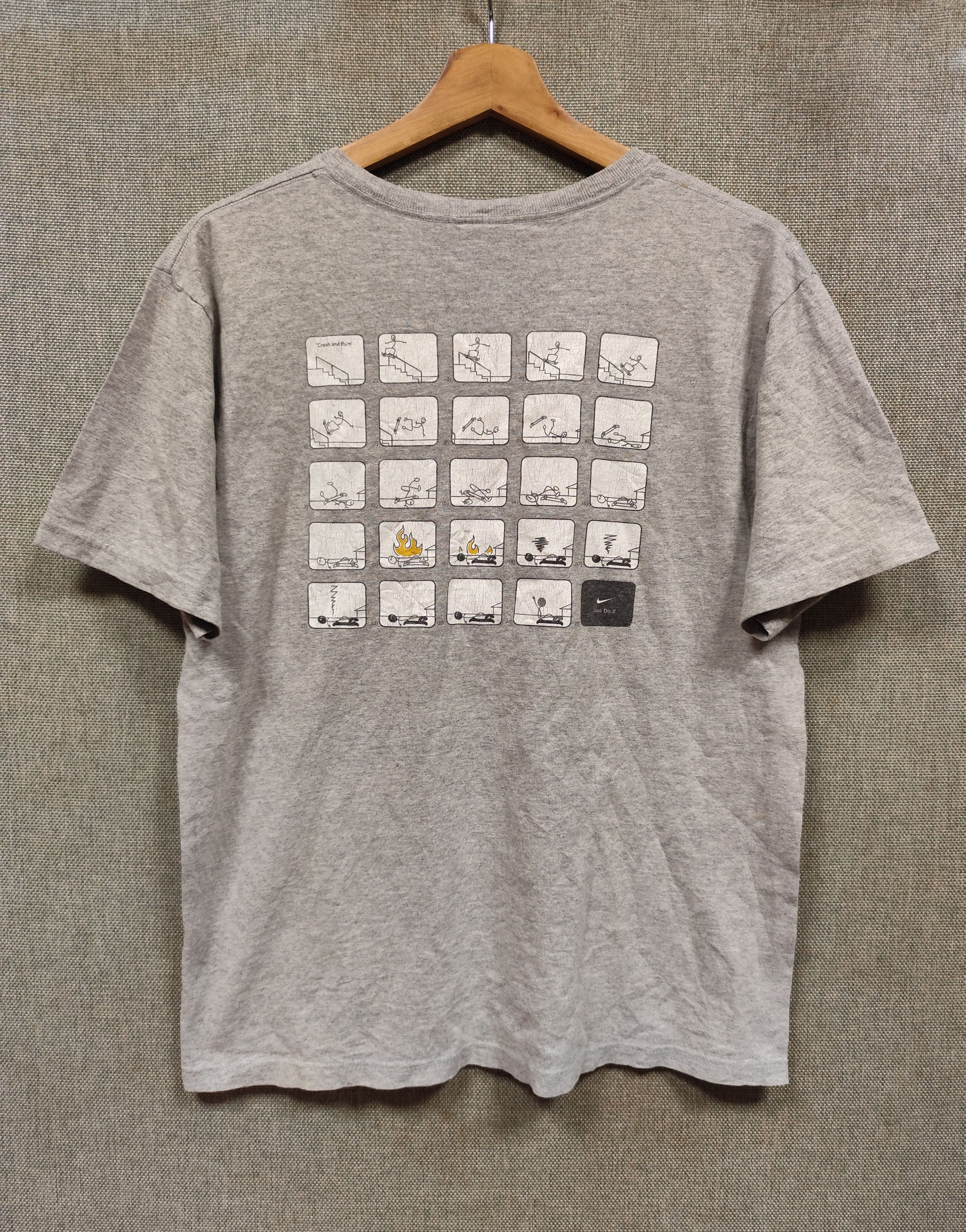 Nike Vintage t shirt nike crash and burn Size US M / EU 48-50 / 2 - 1 Thumbnail