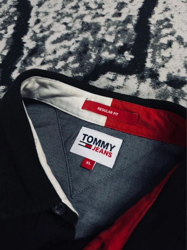 Tommy Hilfiger Tommy Hilfiger heavy overshirt black XL logo Size US XL / EU 56 / 4 - 5 Thumbnail