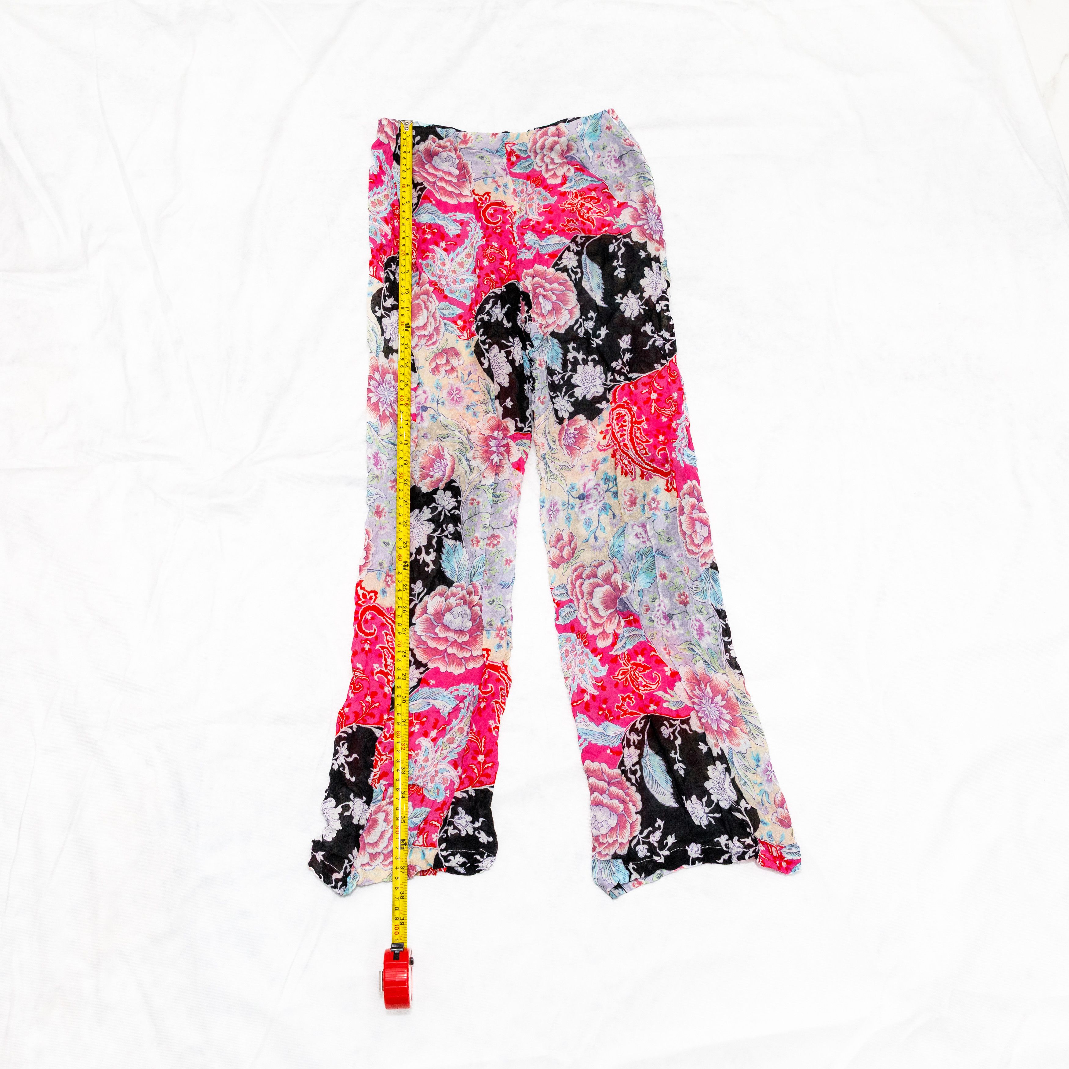 Other Andres Sarda Pink Black Beach Pants Floral Size S Size 24" / US 00 / IT 34 - 3 Thumbnail