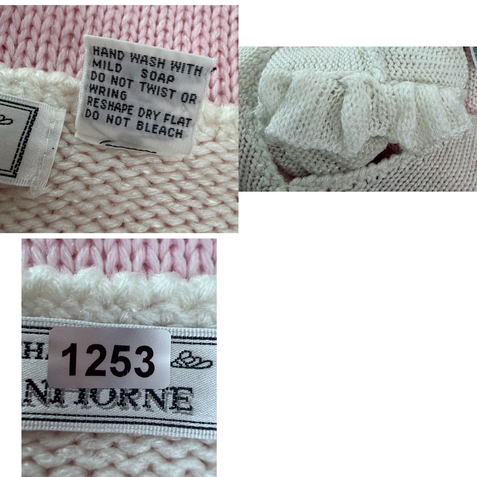 Pinko VINTAGE Charlotte VanHorne Sweater Pink 80s Surplice Knit Diamond Pullover Womens M Size M / US 6-8 / IT 42-44 - 9 Thumbnail