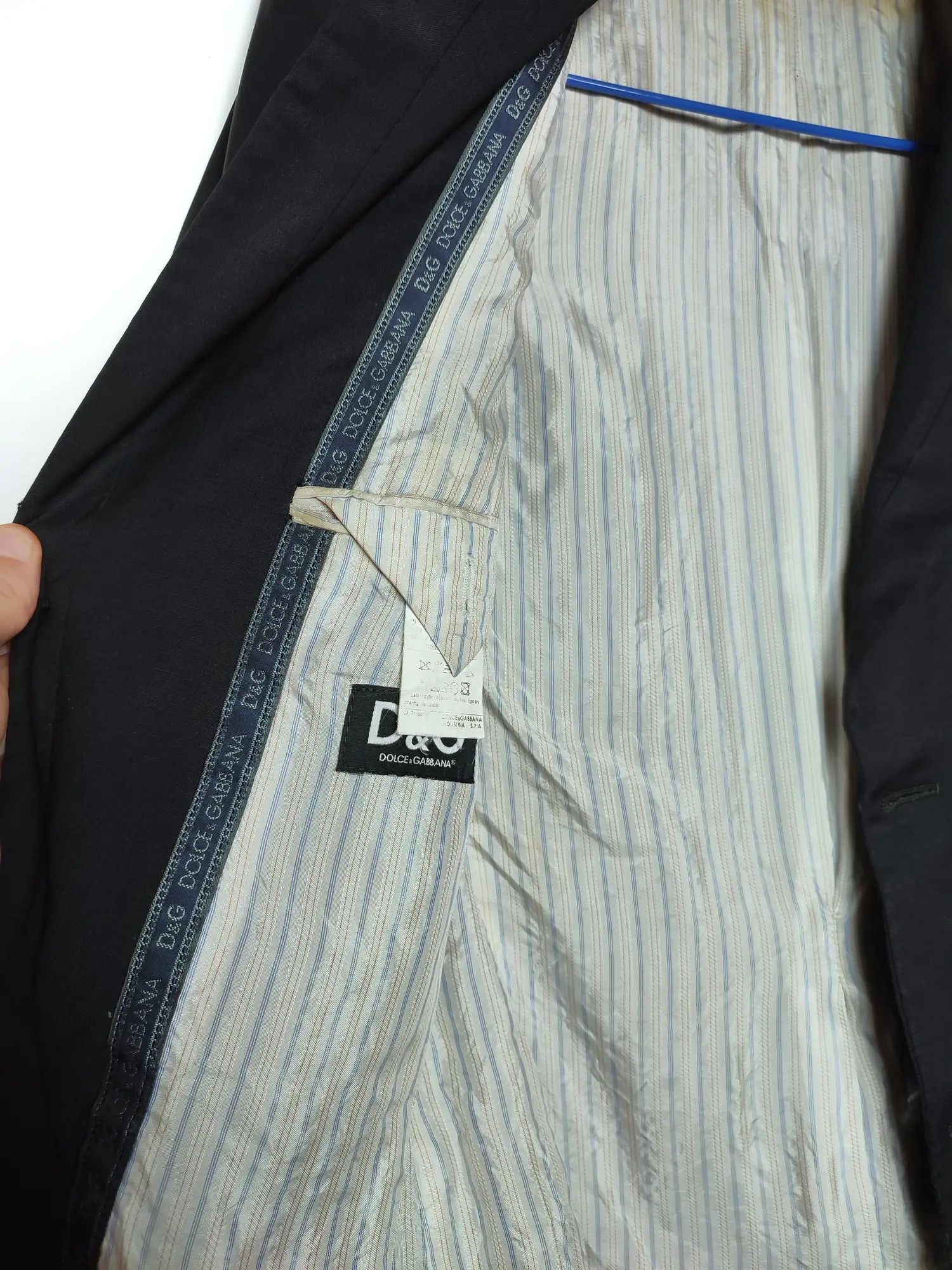 Dolce & Gabbana Dolce & Gabbana Virgin Wool Blazer Size 48R - 11 Thumbnail