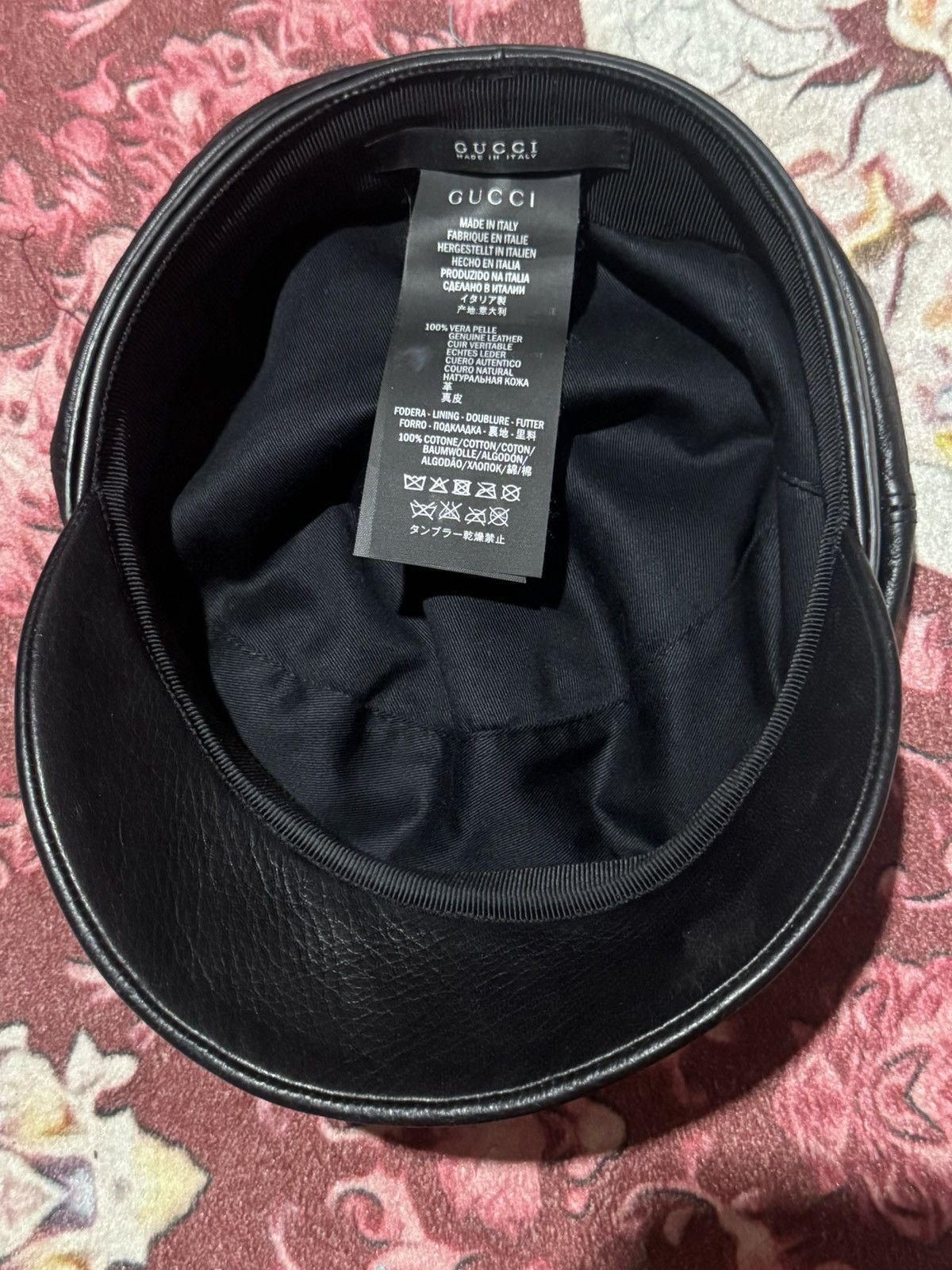 Gucci Gucci Pure leather Newboys Cap One Size Size ONE SIZE - 5 Thumbnail