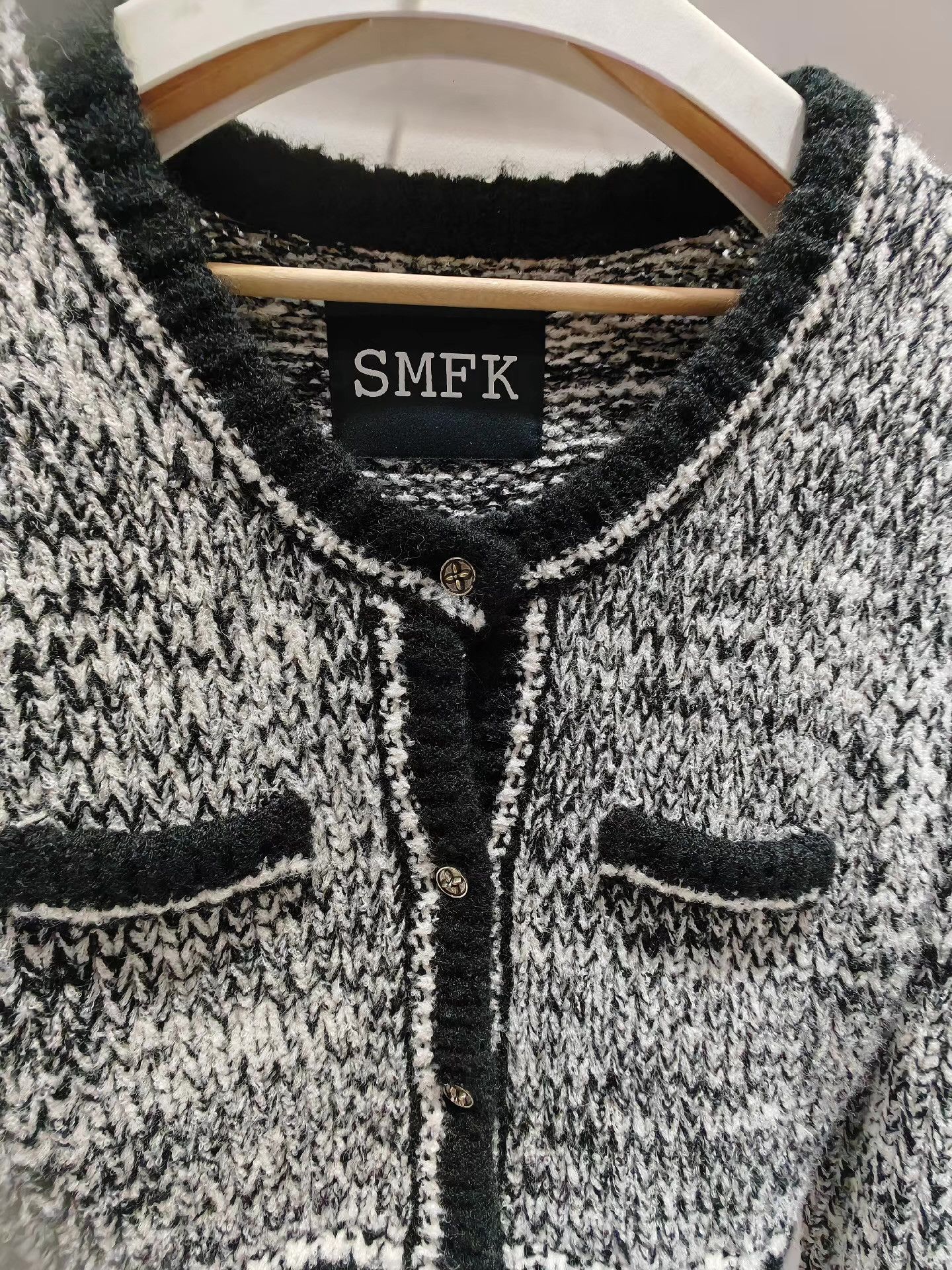 SMFK SMFK Disco Knit Short Jacket UG004BS Short Coat Q15 Size US L / EU 52-54 / 3 - 1 Thumbnail