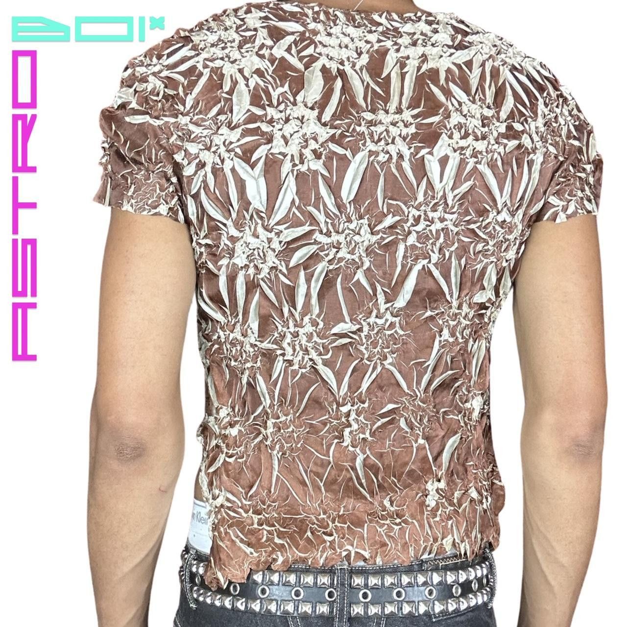Other ASTROBOI* BROWN METALLIC PLEATED POPCORN T-SHIRT Size US M / EU 48-50 / 2 - 5 Thumbnail