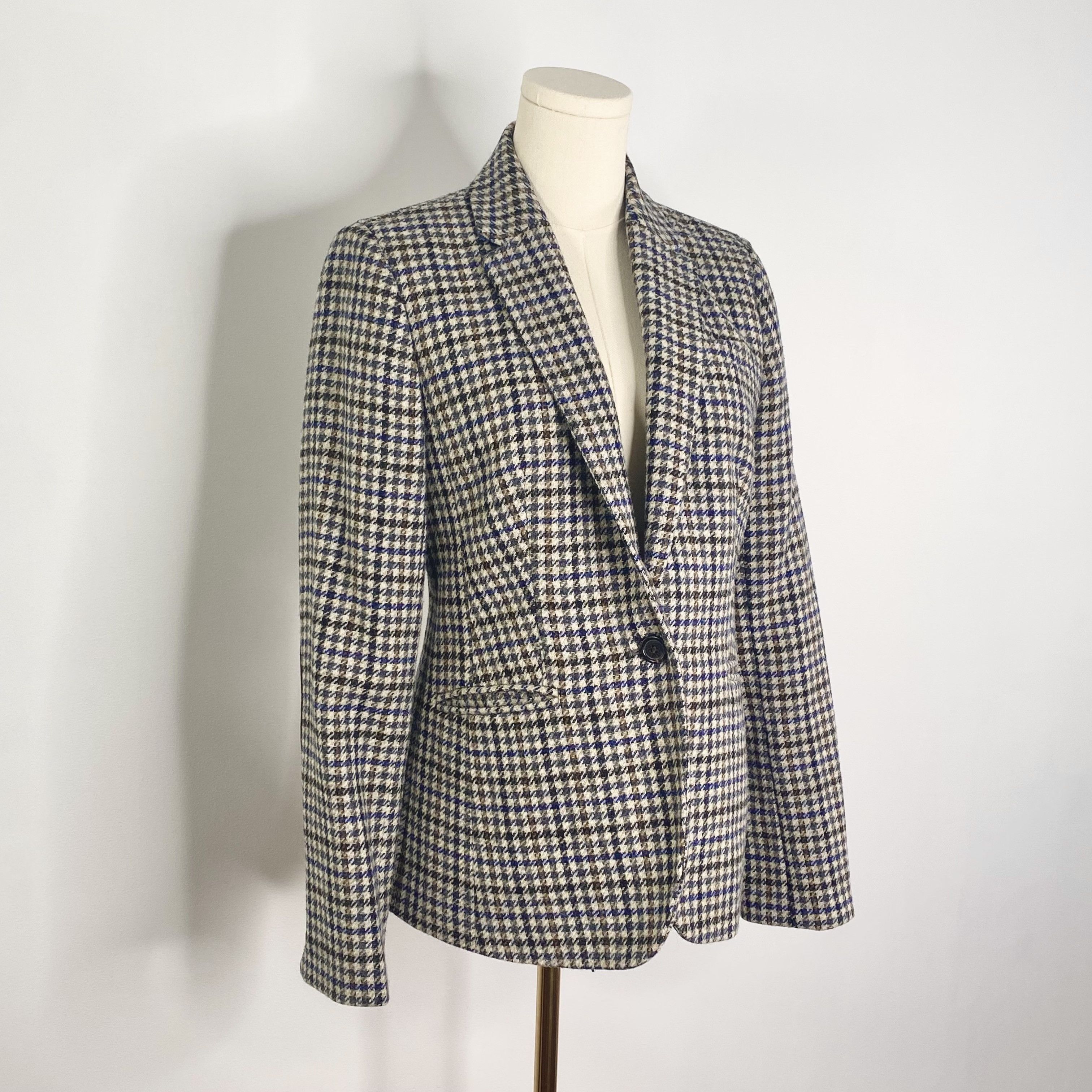 J.Crew J Crew - Houndstooth Blazer Coat Size M / US 6-8 / IT 42-44 - 6 Thumbnail