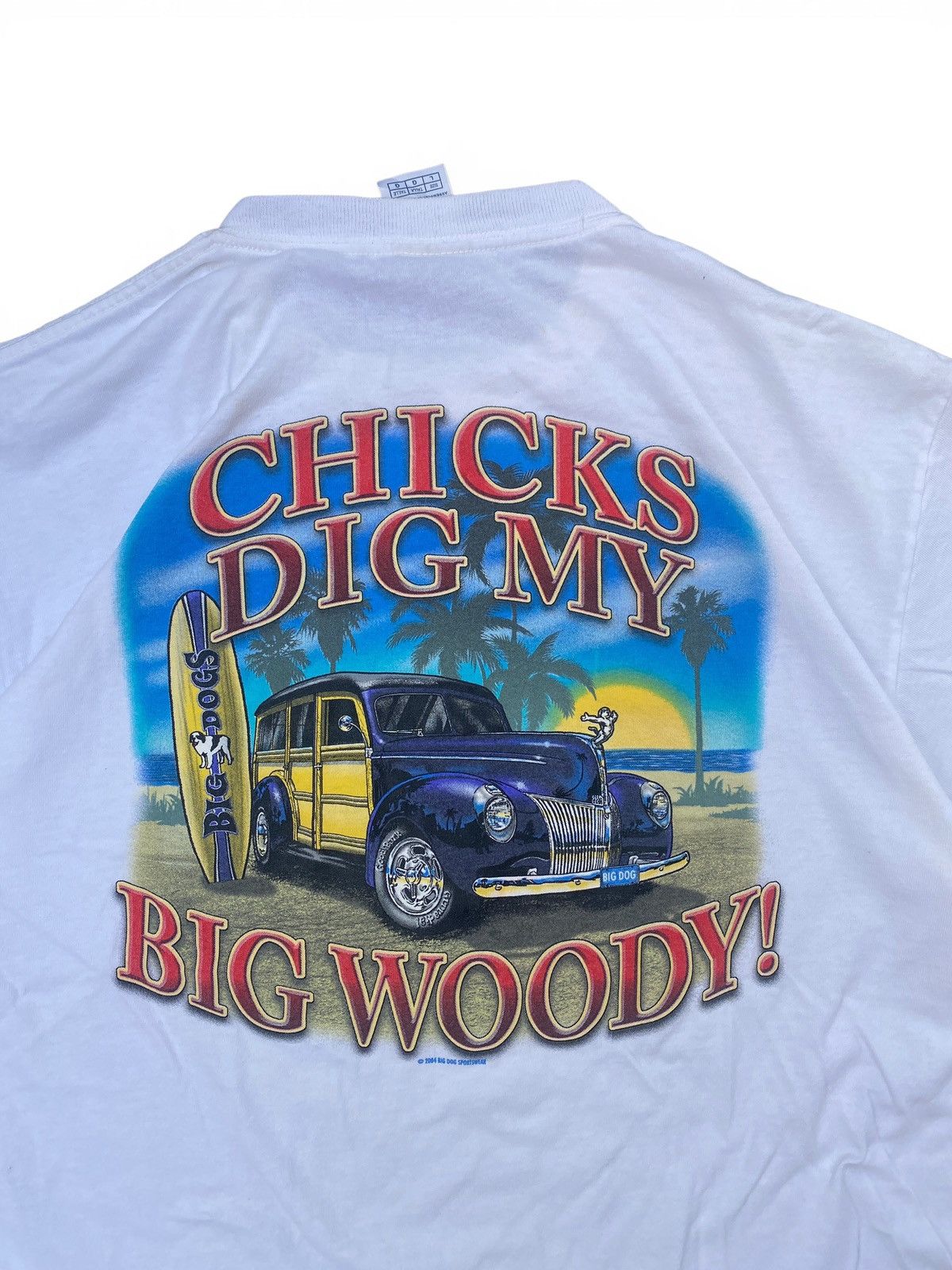 Big Dogs Big Dogs Woody Car Graphic Tee Vintage Style Surf Shirt Size US L / EU 52-54 / 3 - 4 Thumbnail