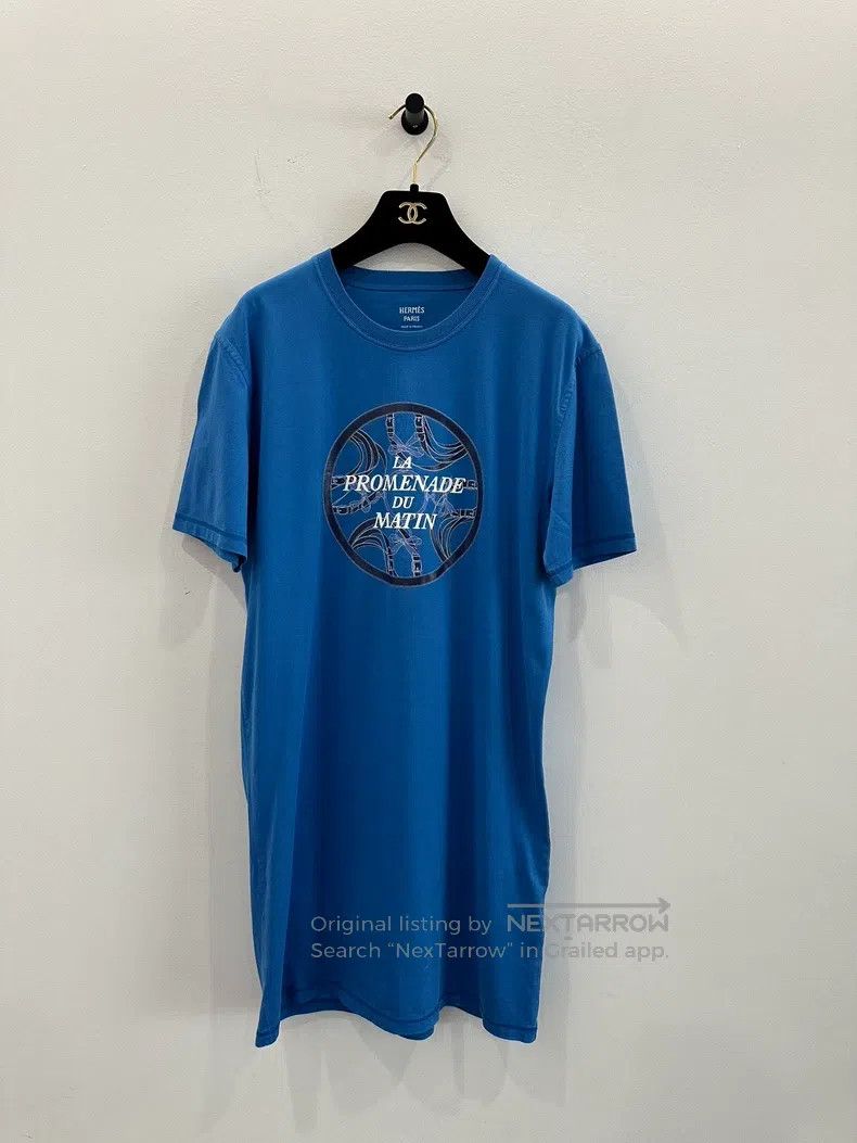 Hermes Hermes Blue women's dress with horseshoe letter logo Size XS / US 0-2 / IT 36-38 - 1 Thumbnail