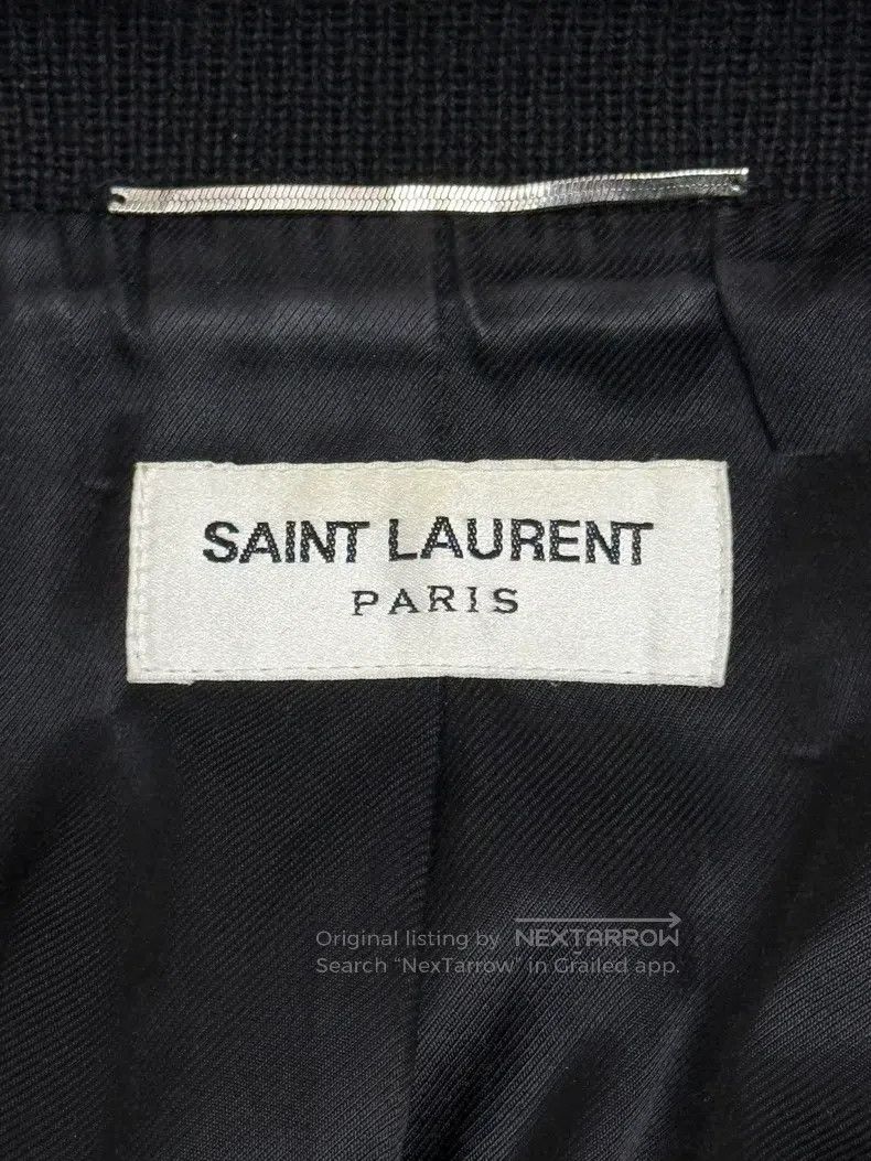 Saint Laurent Paris Saint Laurent Paris Black and White Classic Baseball Jacke Size US S / EU 44-46 / 1 - 7 Thumbnail