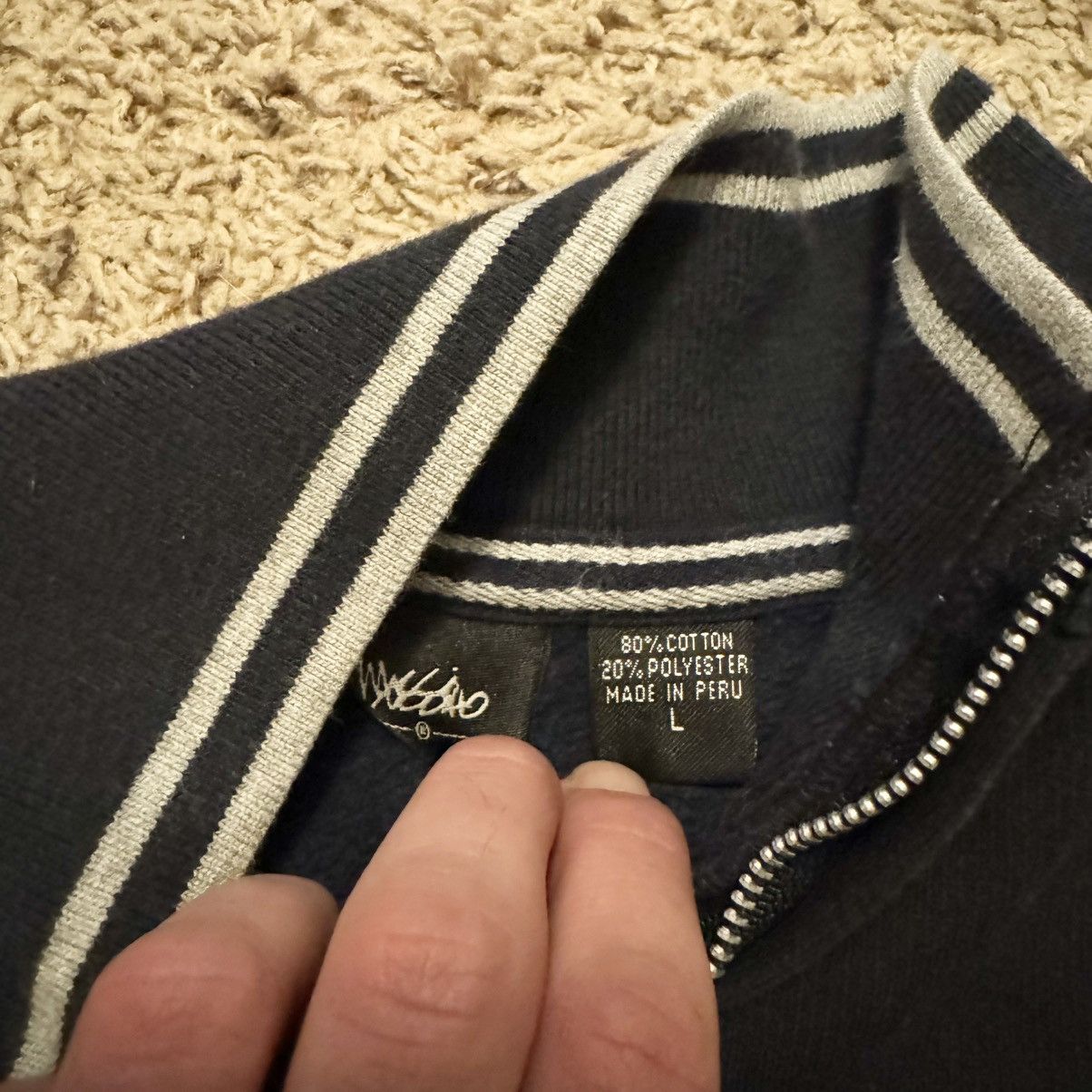 Mossimo VINTAGE MOSSIMO QUARTER ZIP SWEATSHIRT Size US L / EU 52-54 / 3 - 6 Thumbnail